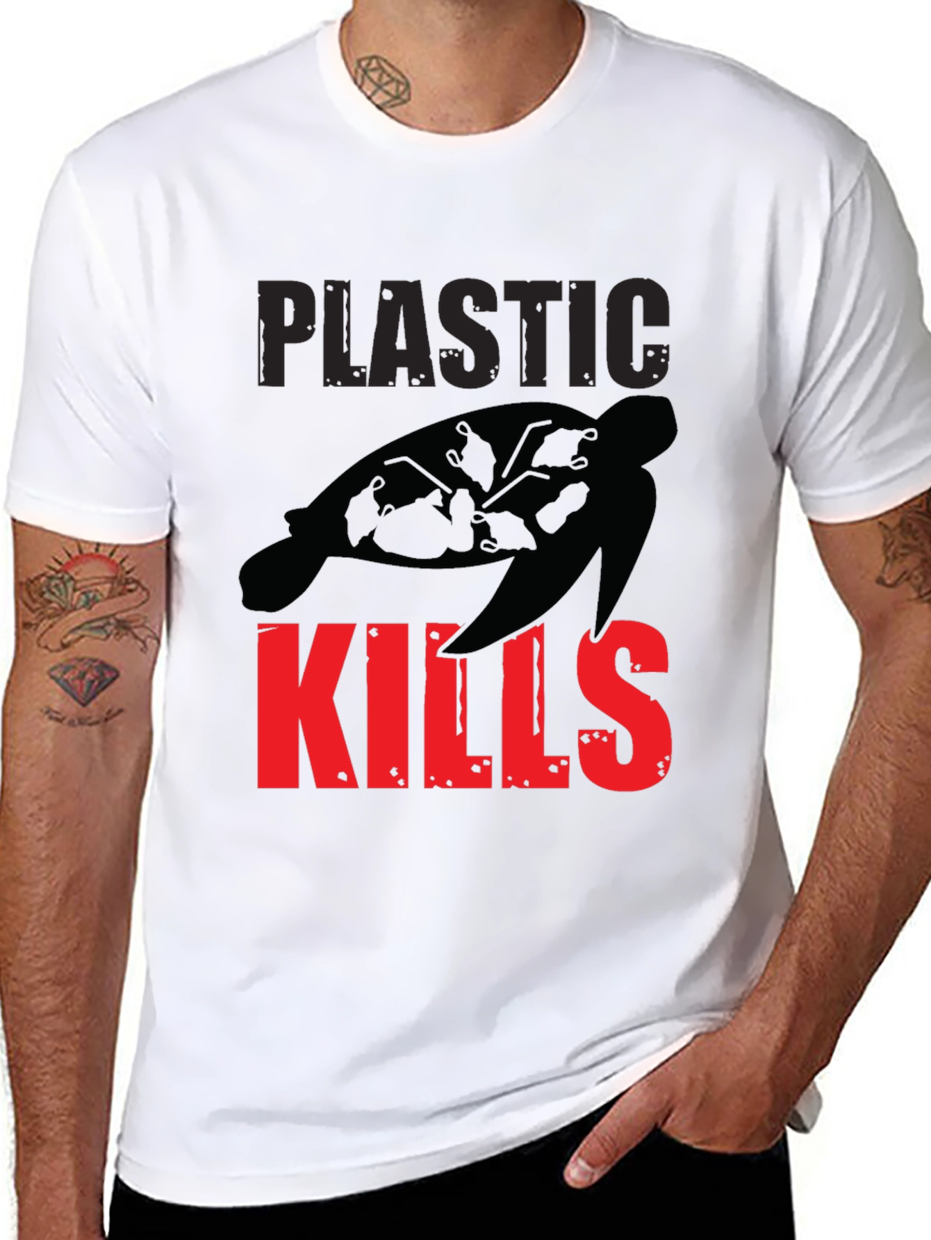 Plastic Kills T-Shirt - Save the Turtles