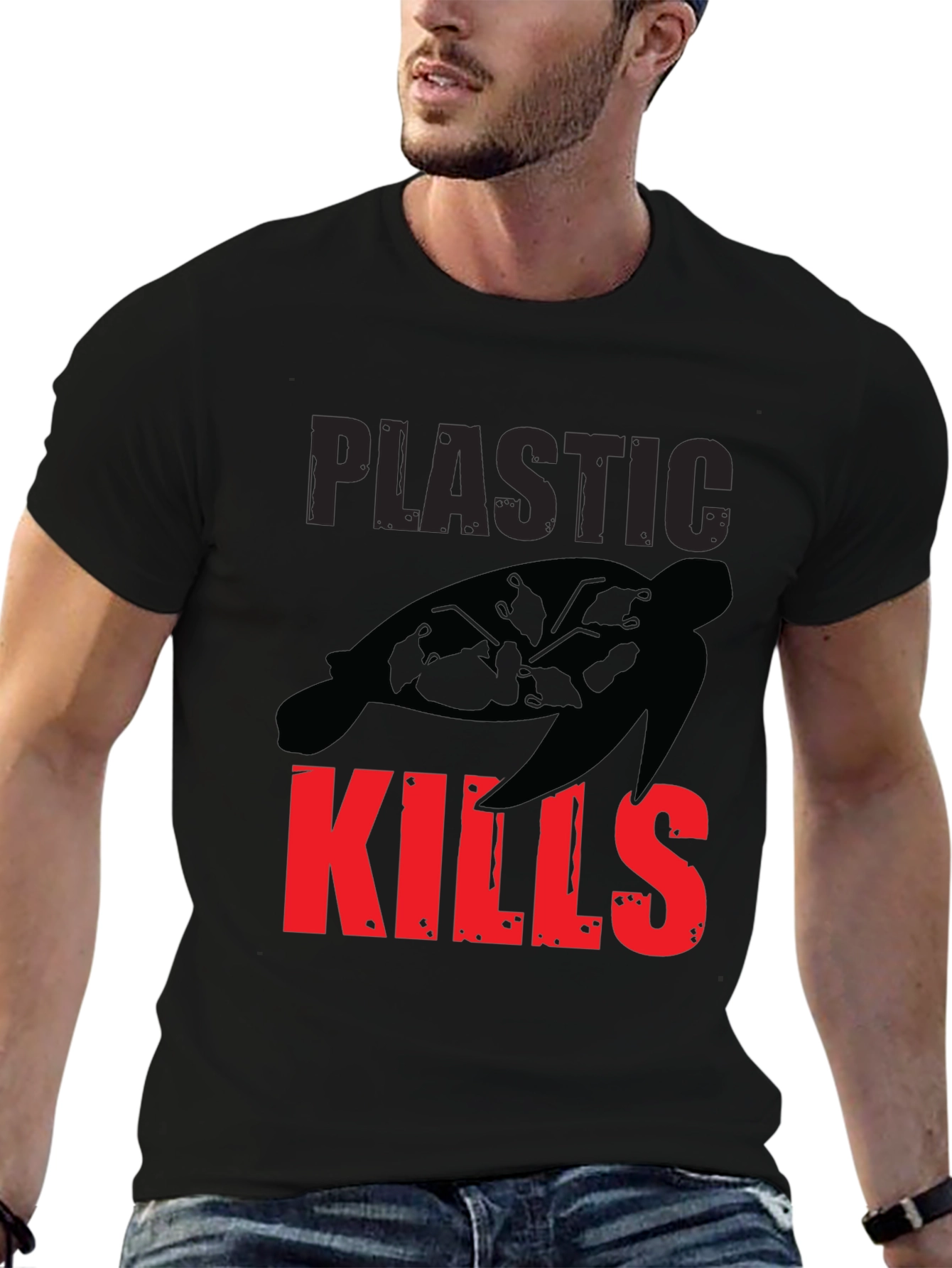 Plastic Kills T-Shirt - Save the Turtles