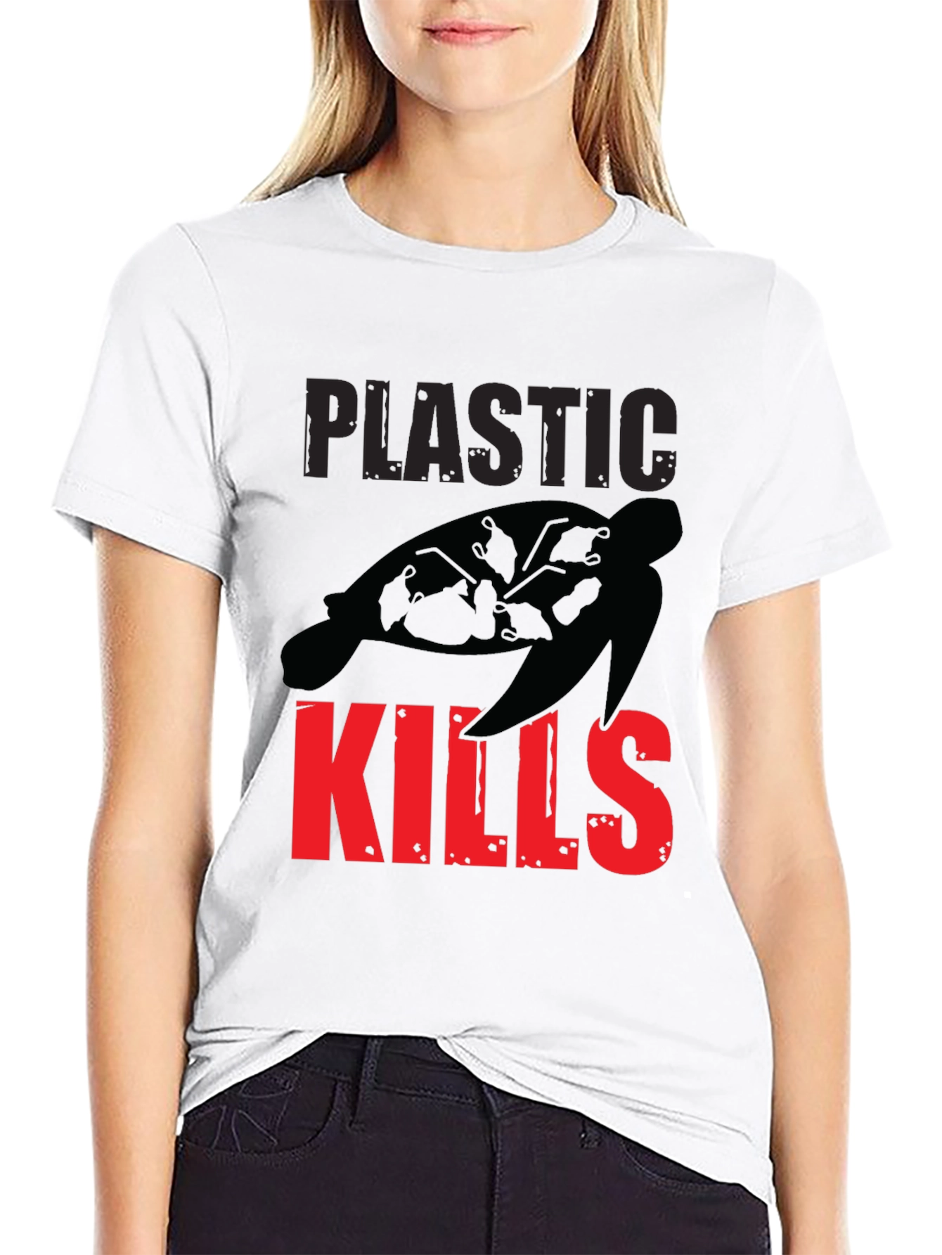 Plastic Kills T-Shirt - Save the Turtles