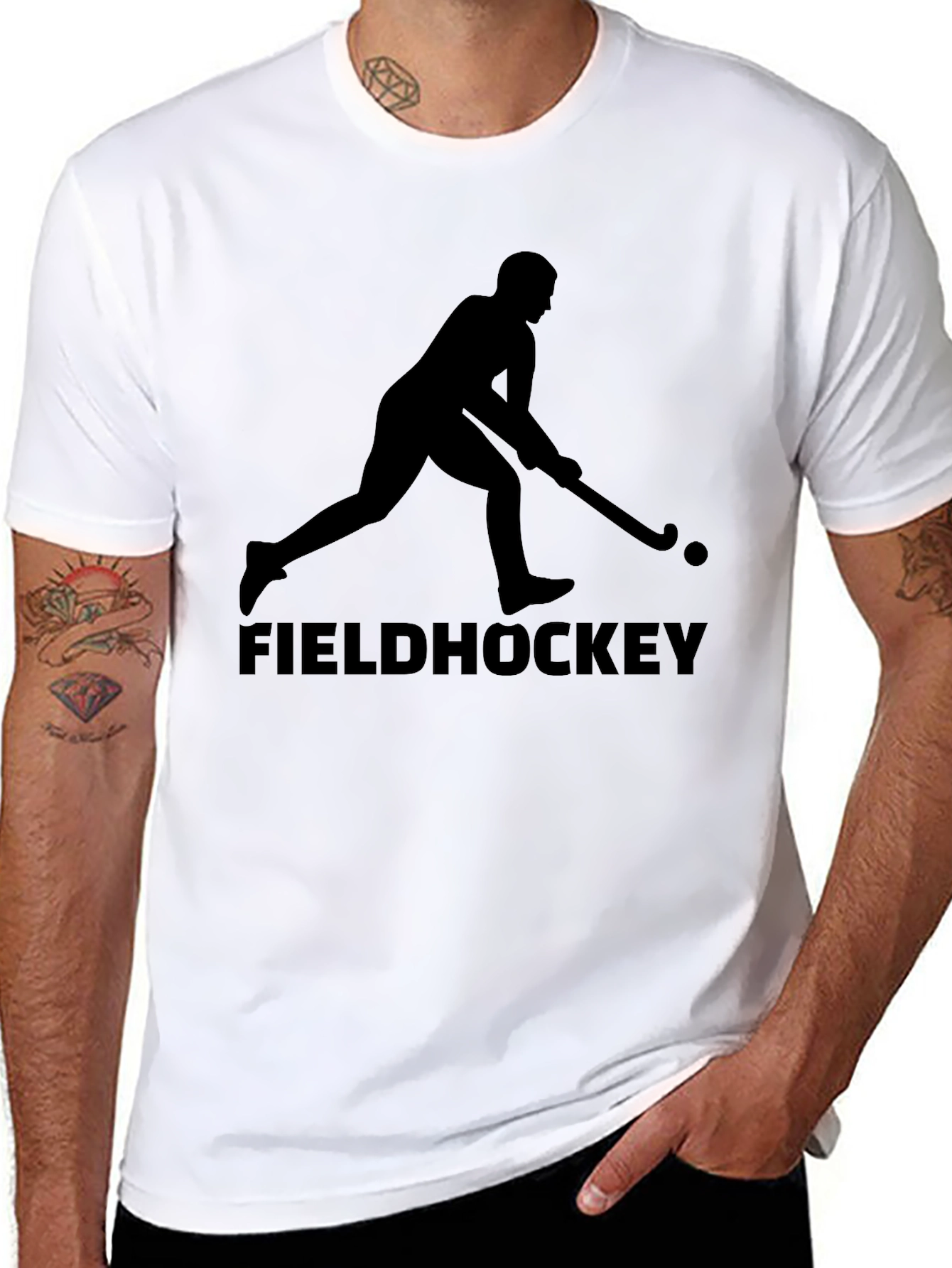 Field Hockey Player Graphic Tee