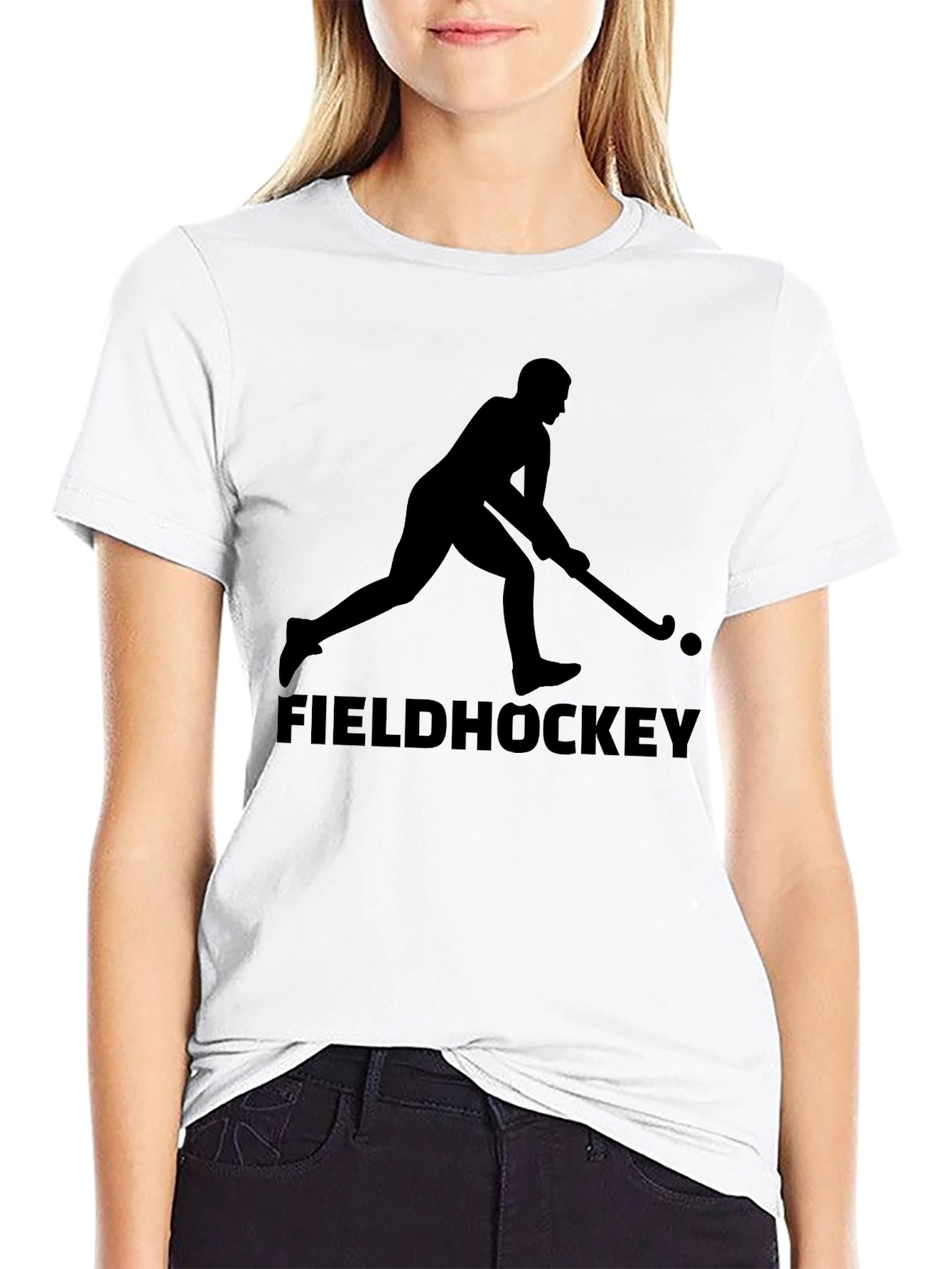 Field Hockey Player Graphic Tee