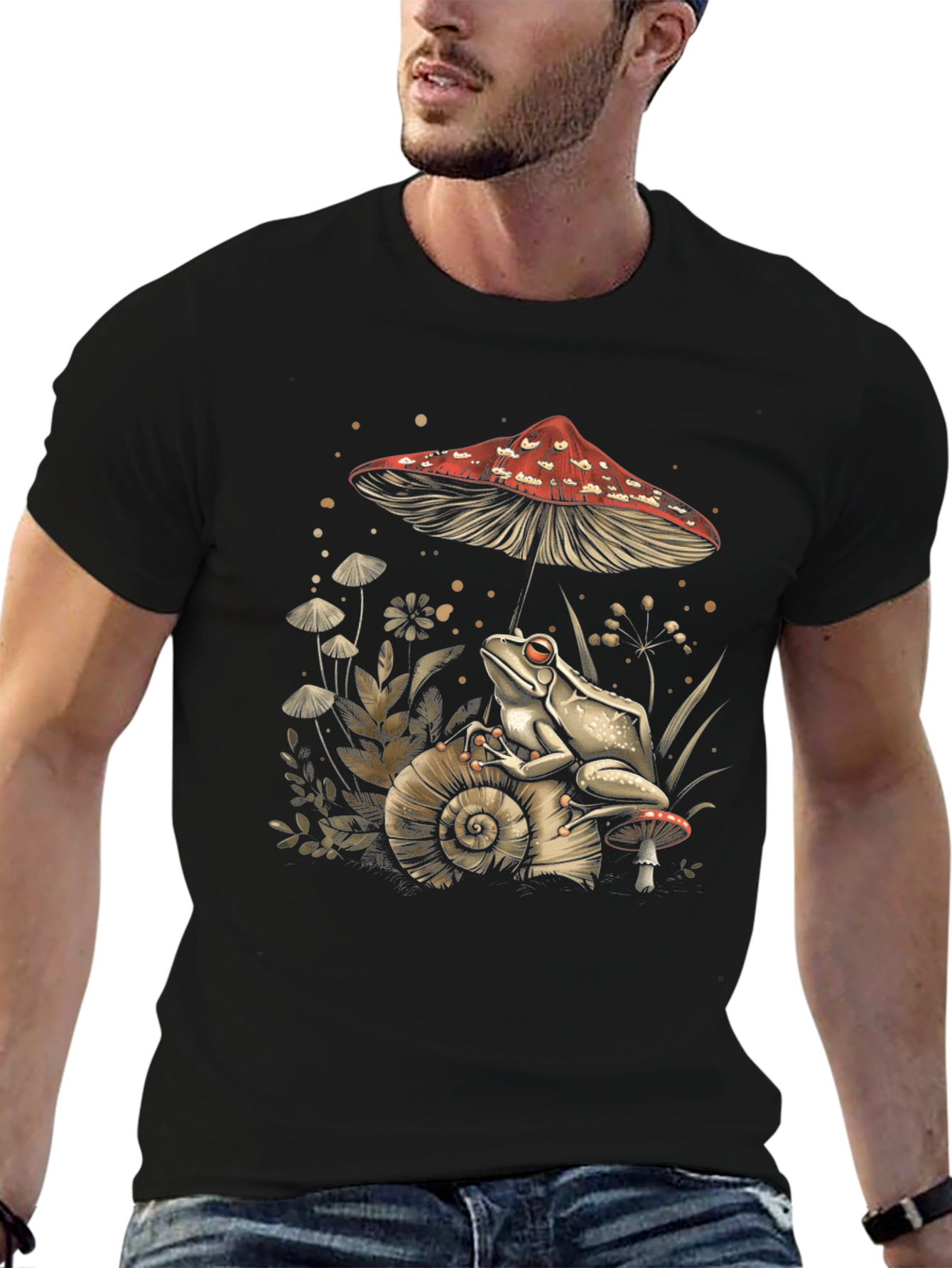 Frog & Mushroom Graphic Tee
