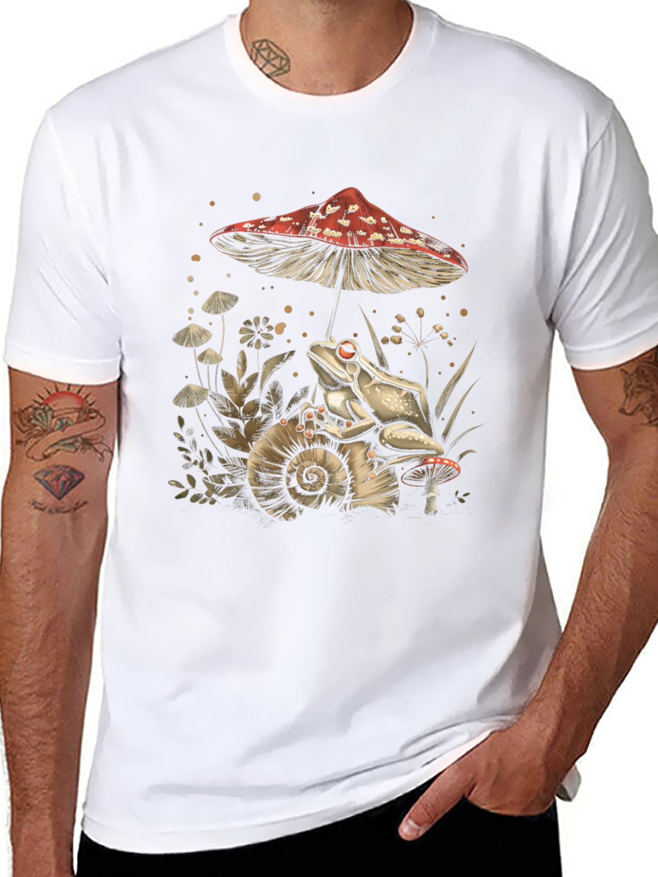 Frog & Mushroom Graphic Tee