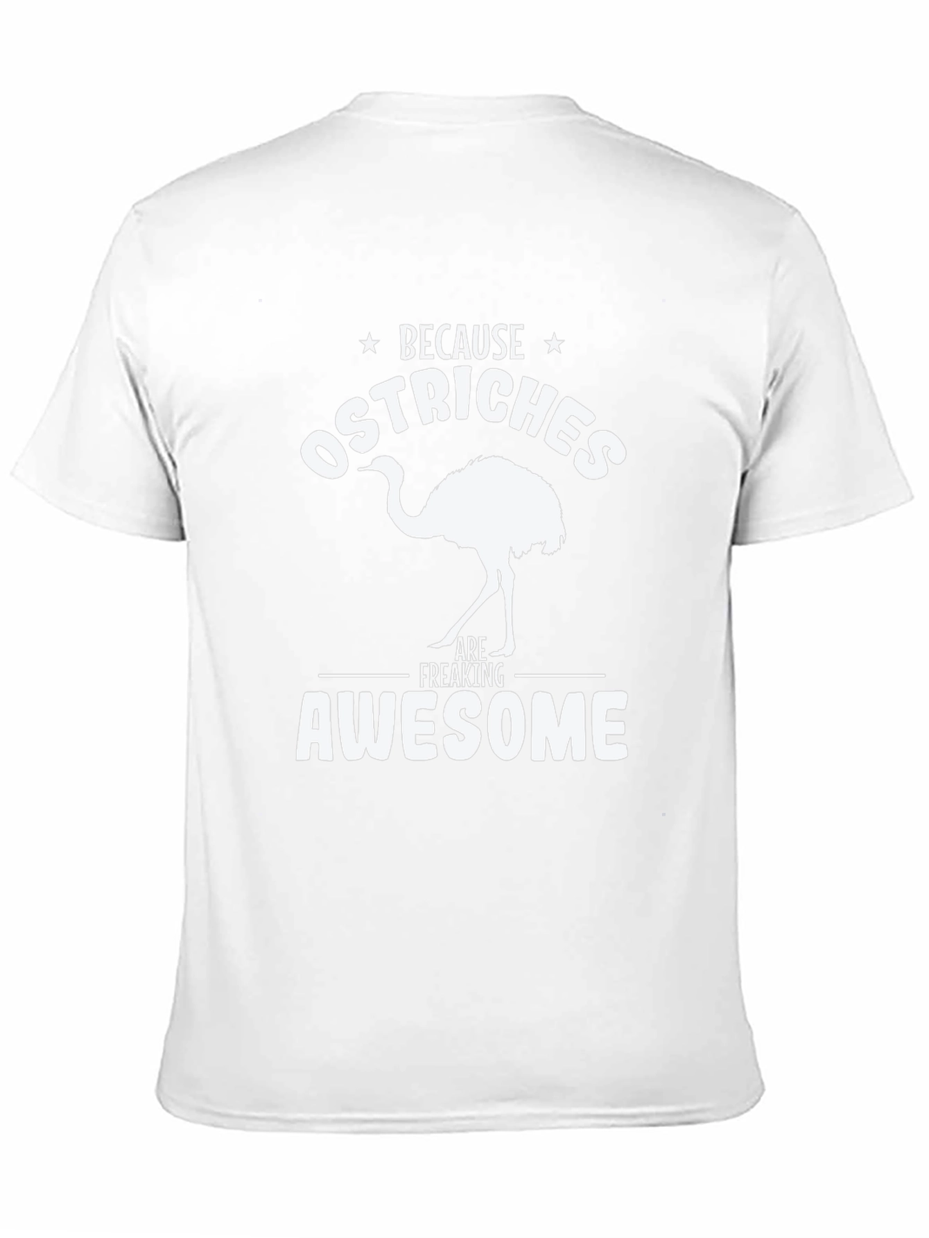 Ostrich Awesome Graphic Tee - Mens Black T-Shirt