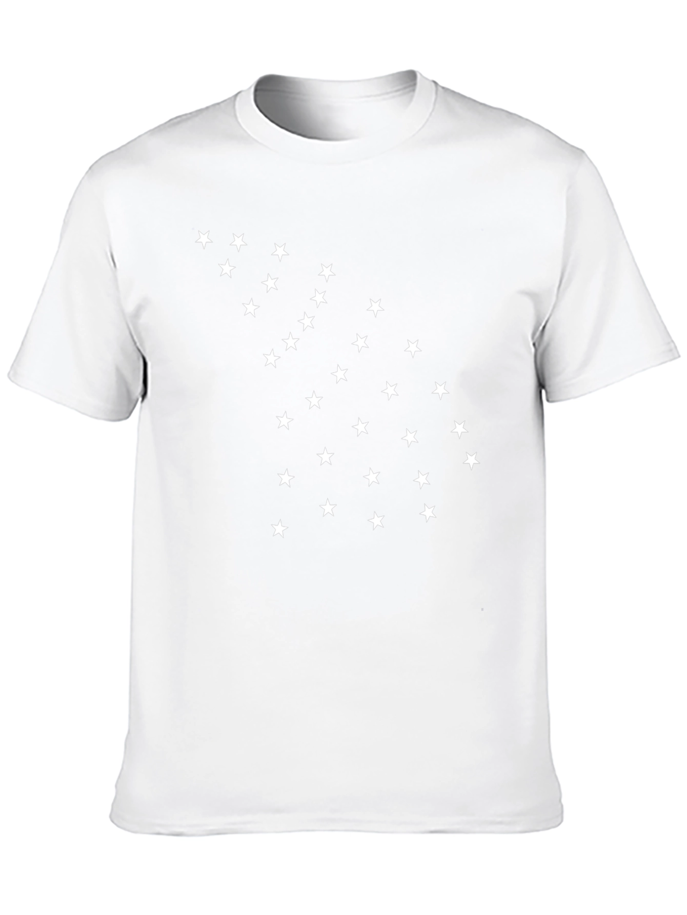 Star Pattern T-Shirt - Casual Cotton Tee