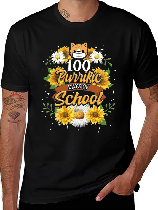 100 Purr-fect Days of School T-Shirt