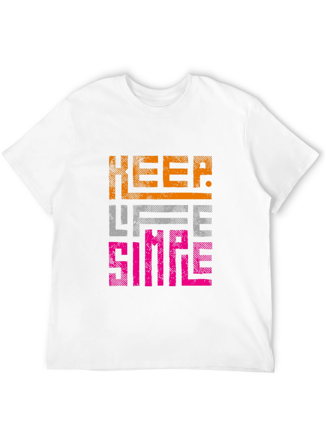 Keep Life Simple Graphic Tee - Black Casual Shirt