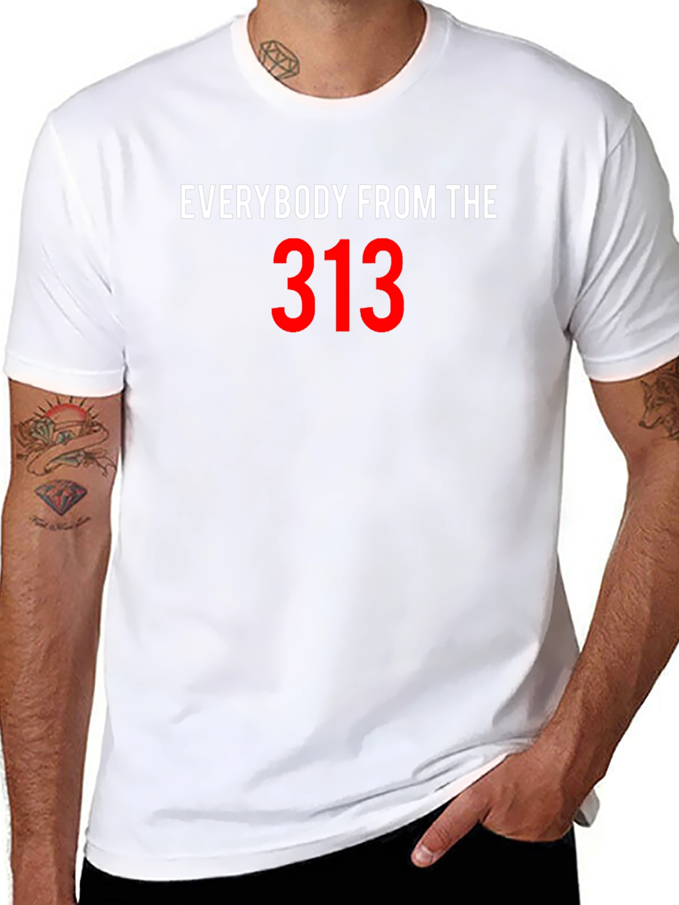 Everybody From The 313 Black T-Shirt