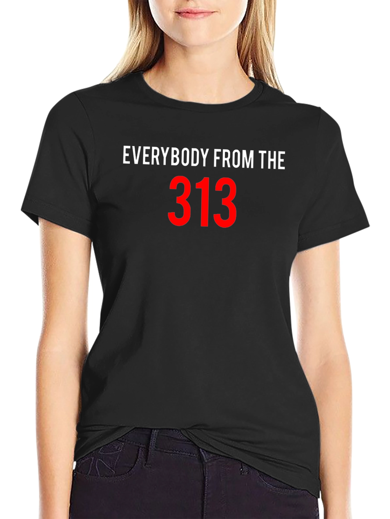 Everybody From The 313 Black T-Shirt