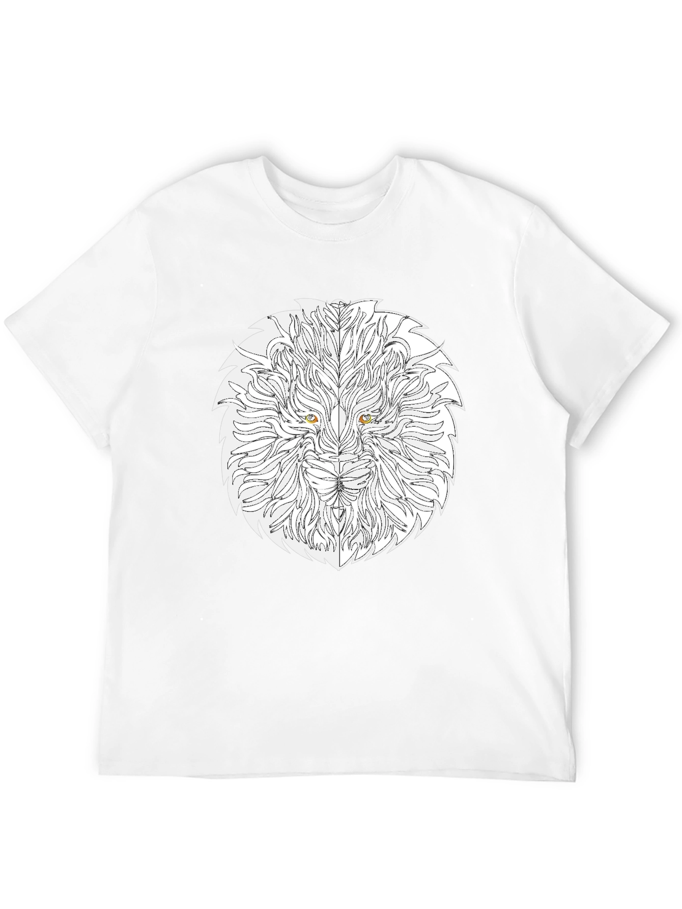Lion Head Graphic Tee - Black