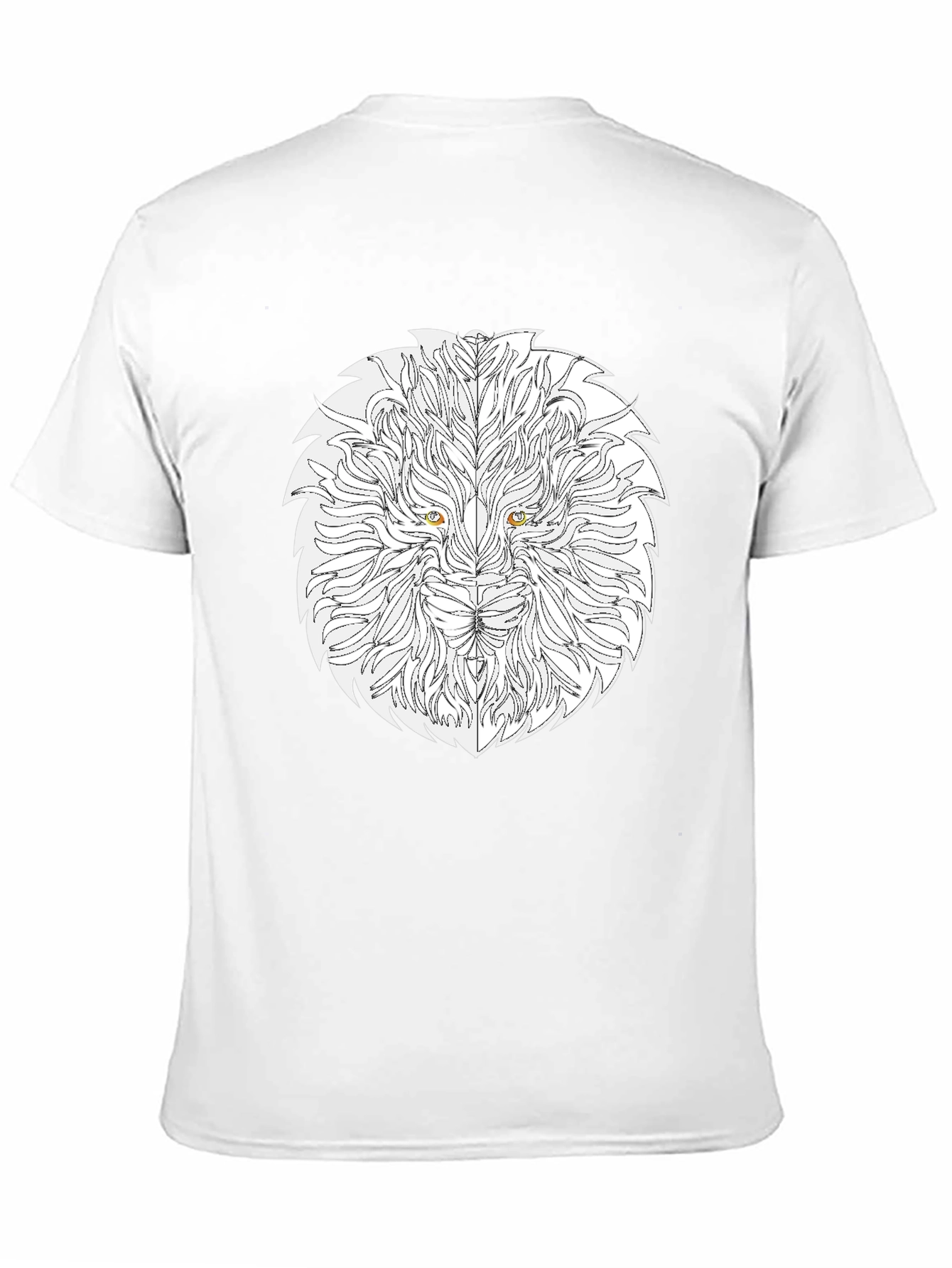 Lion Head Graphic Tee - Black