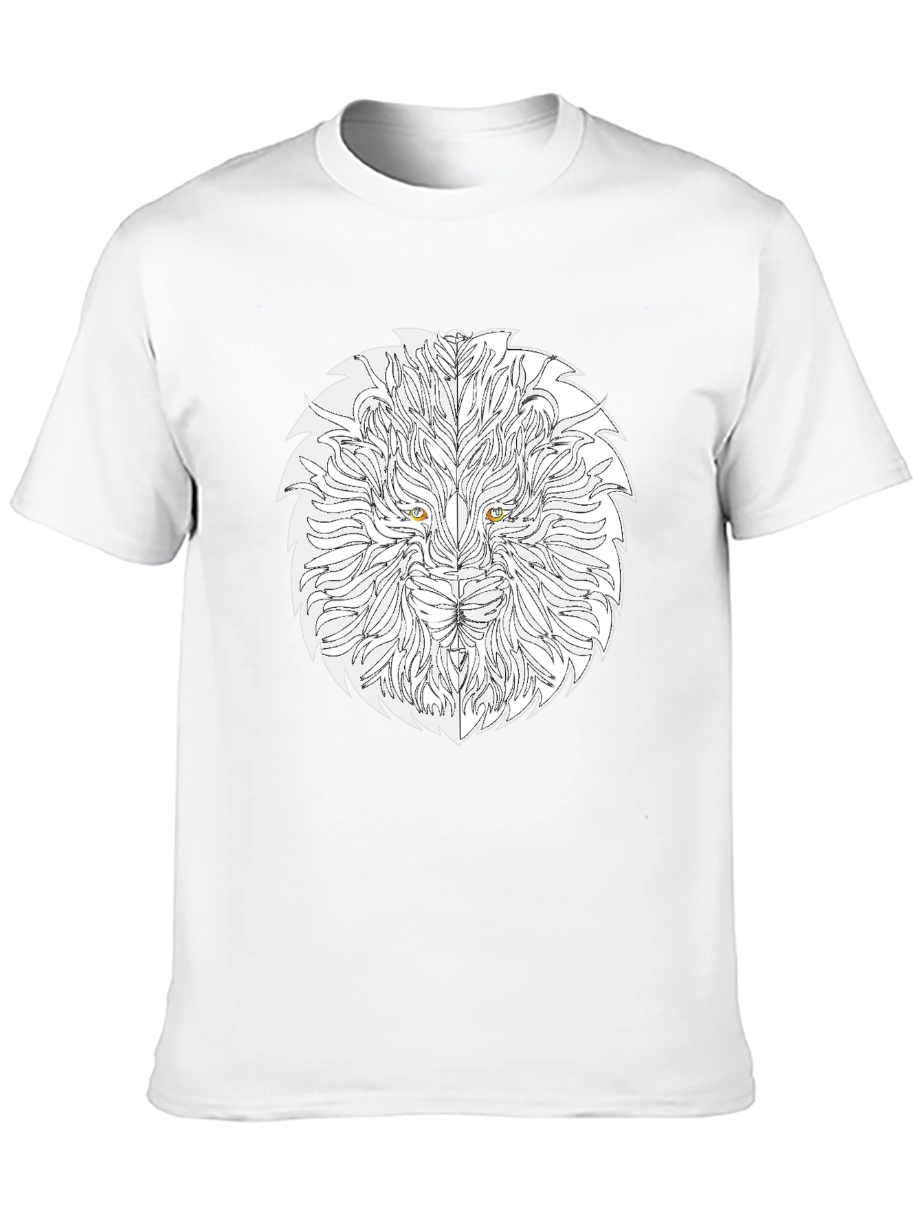 Lion Head Graphic Tee - Black