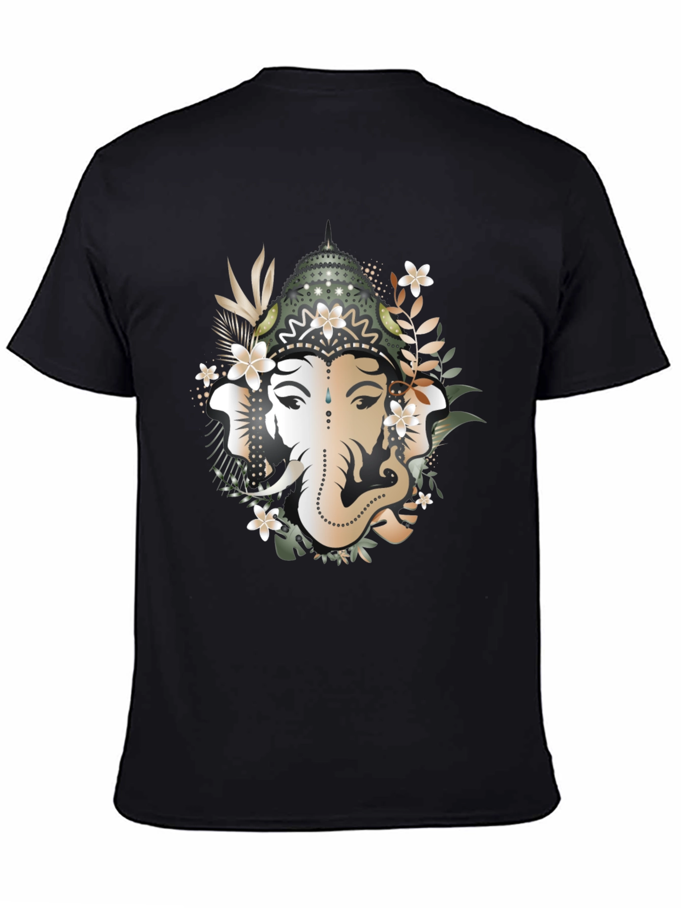 Ganesh Graphic Tee - Black Cotton T-Shirt