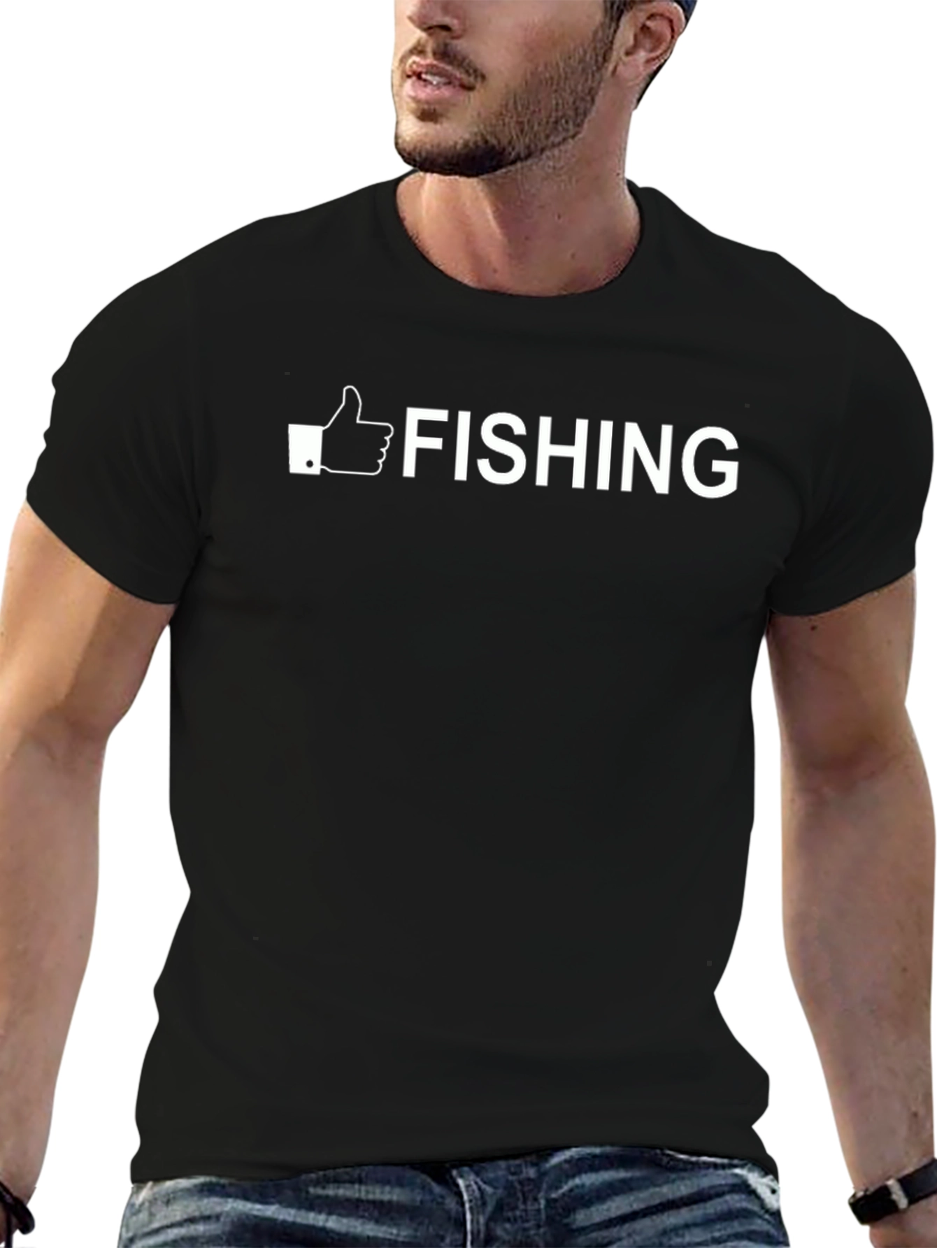 Fishing Graphic Tee - Thumbs Up Design