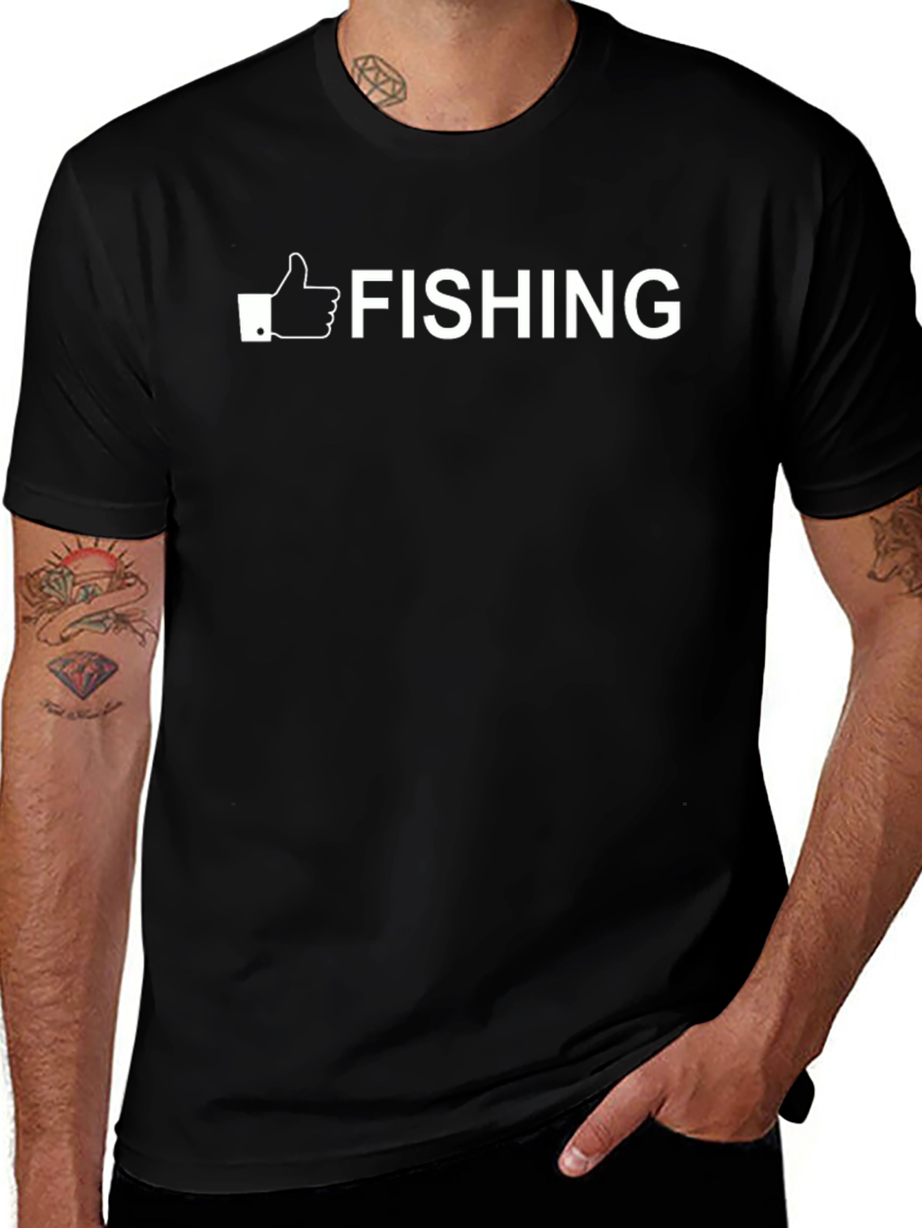 Fishing Graphic Tee - Thumbs Up Design
