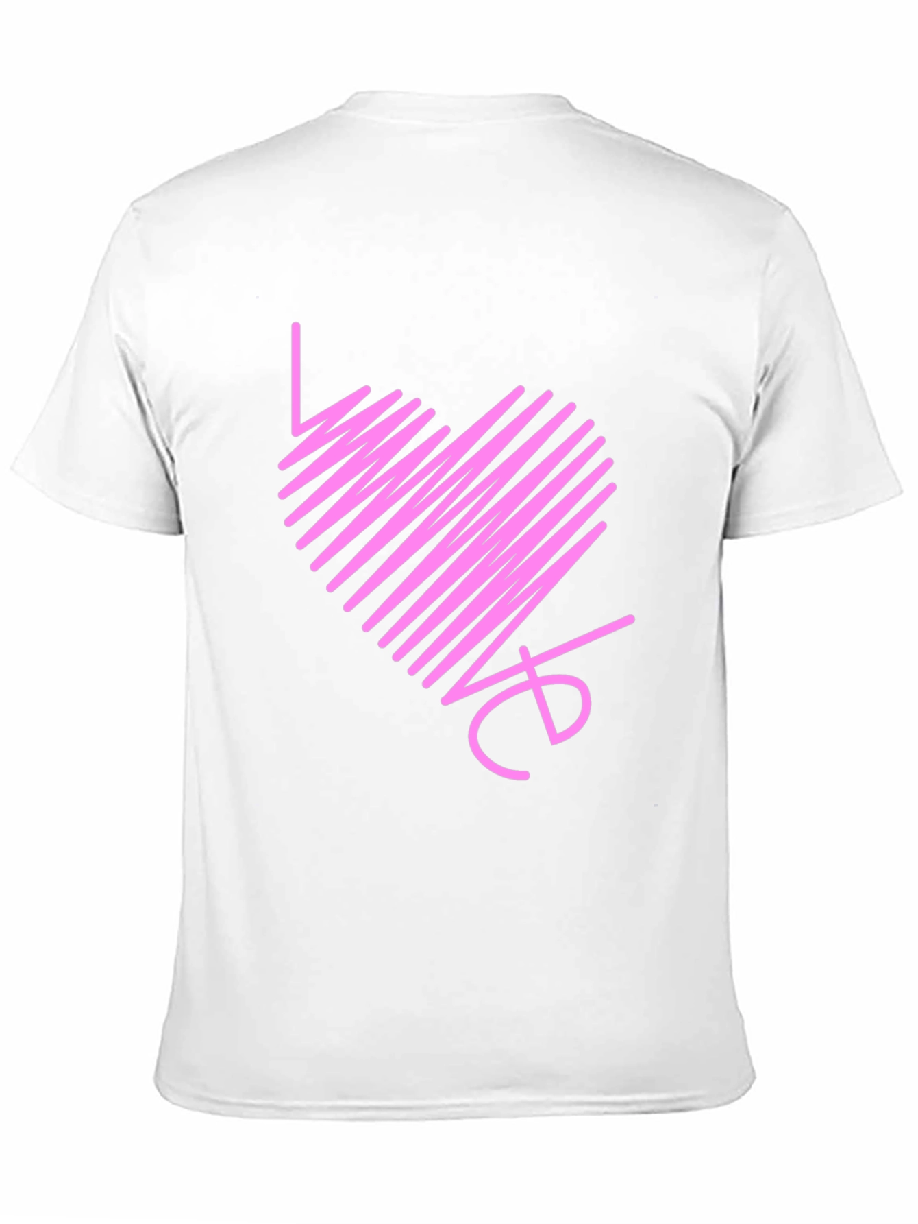 Love Heart Scribble Black T-Shirt