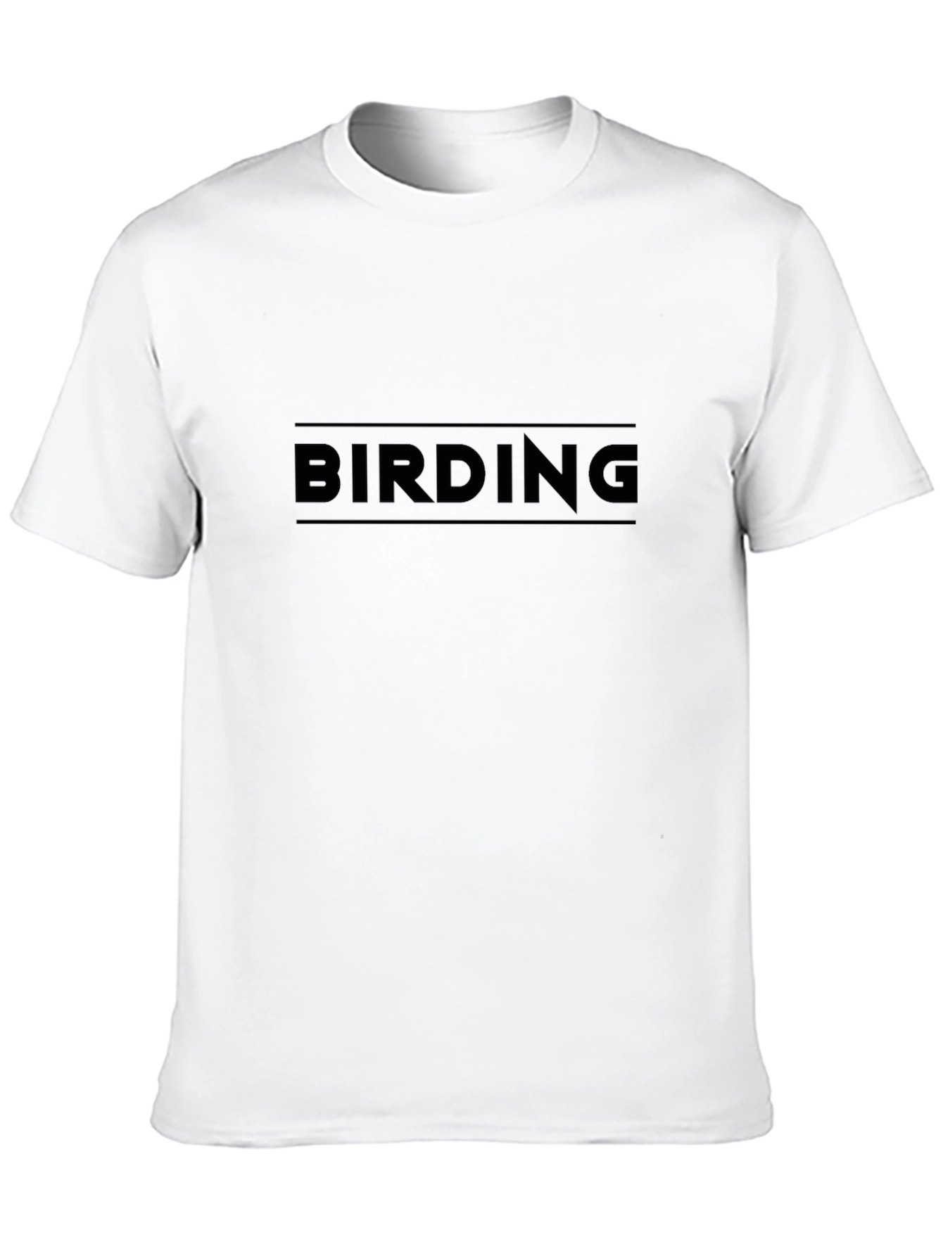 Birding Enthusiast Tee - Black Graphic T-Shirt