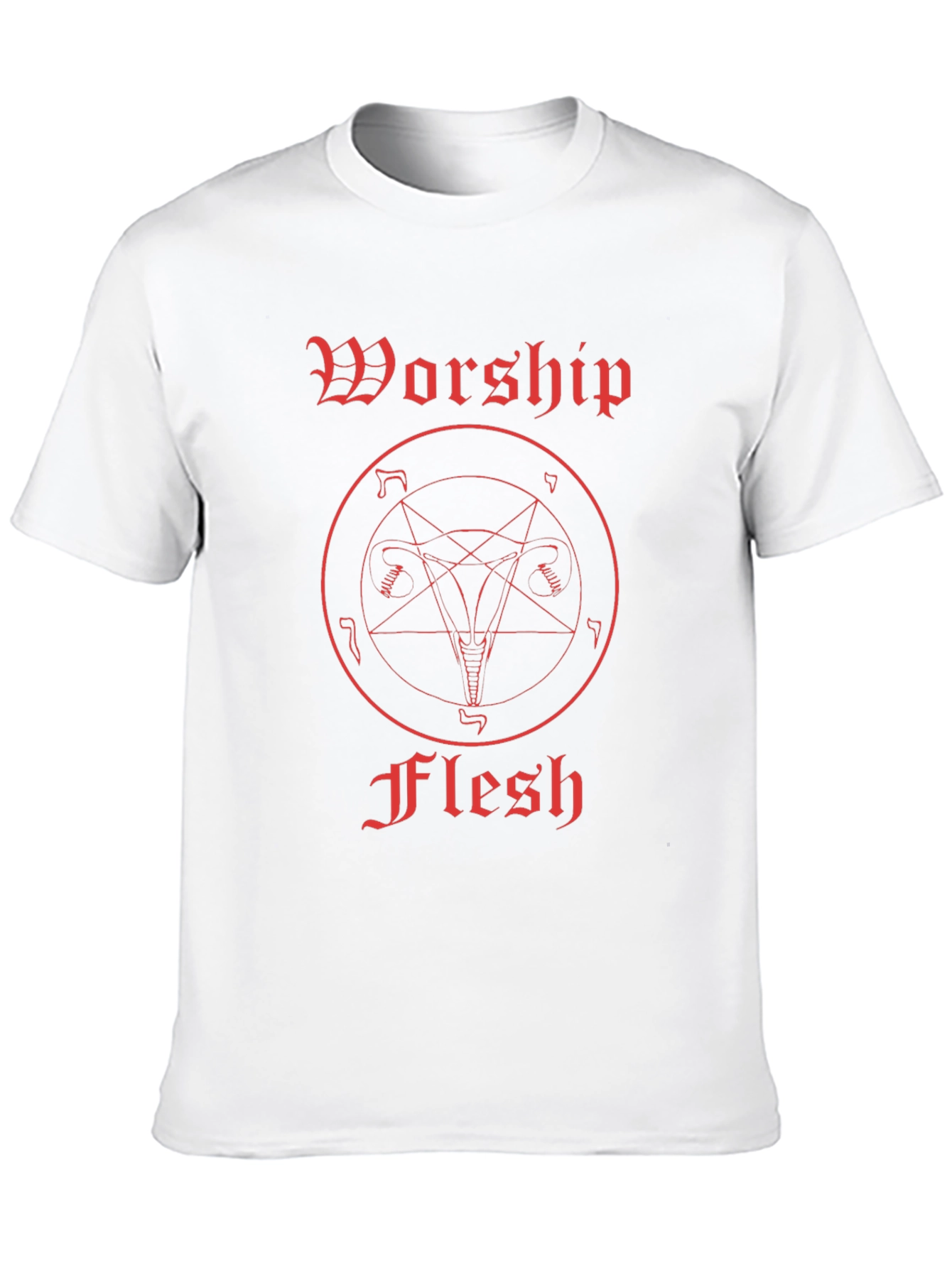 Worship Flesh Graphic Tee - Black