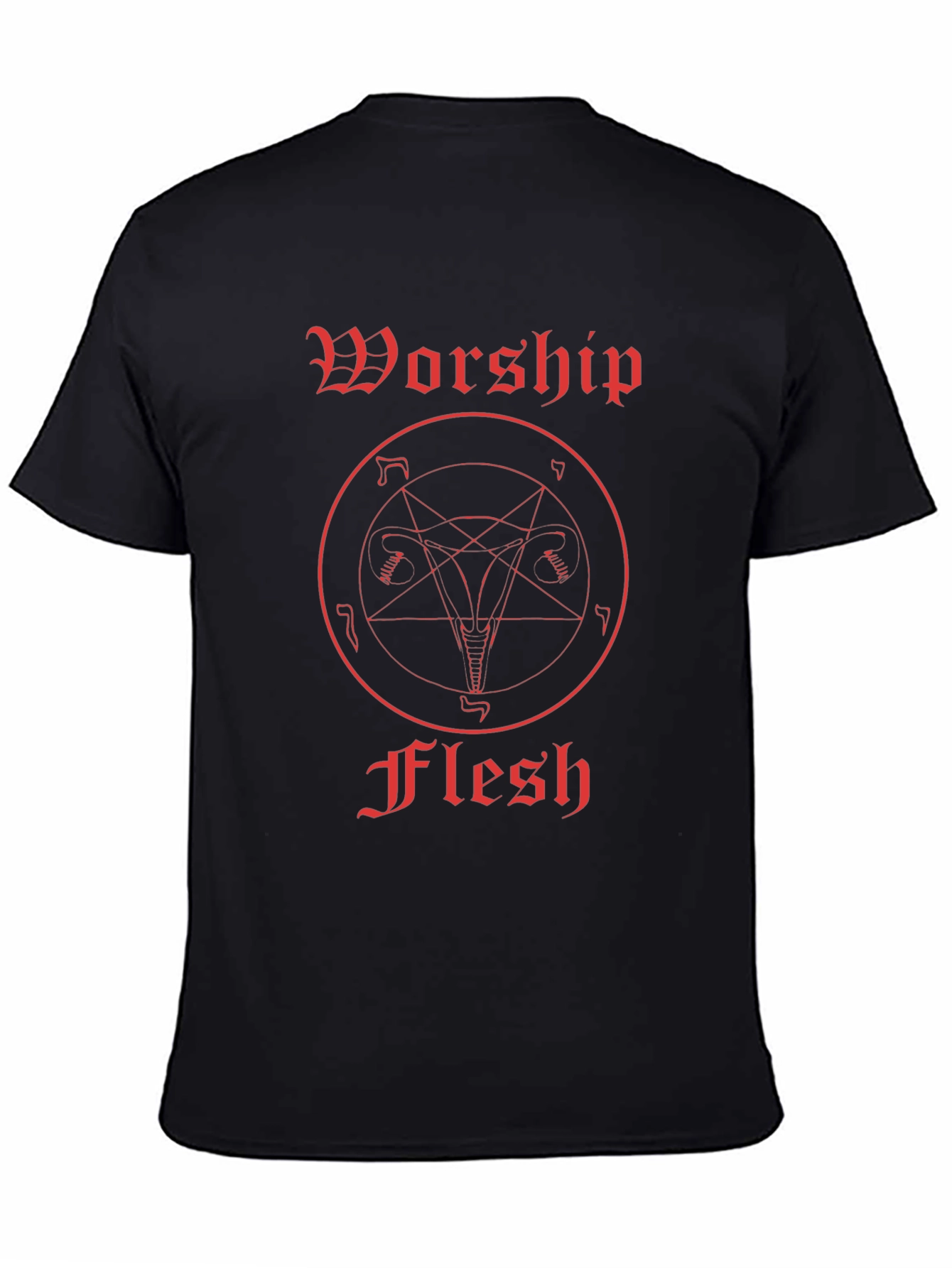 Worship Flesh Graphic Tee - Black
