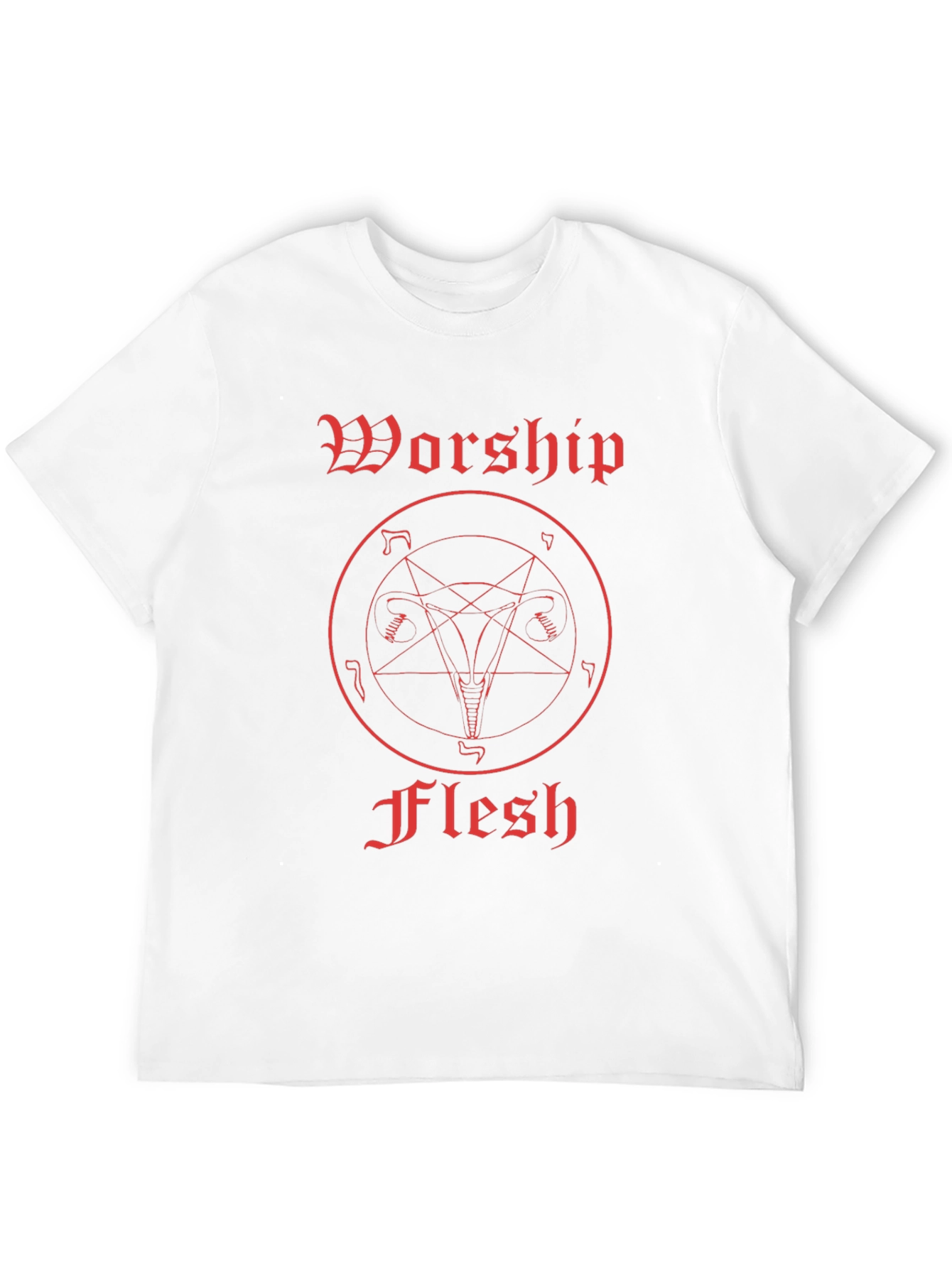 Worship Flesh Graphic Tee - Black