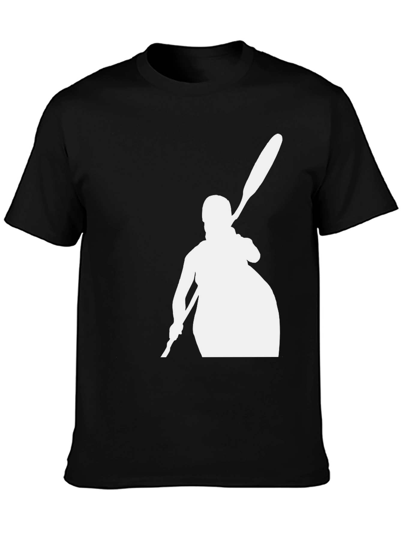 Kayak Silhouette Black Tee - Paddler Shirt