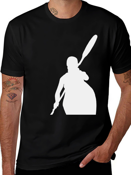 Kayak Silhouette Black Tee - Paddler Shirt