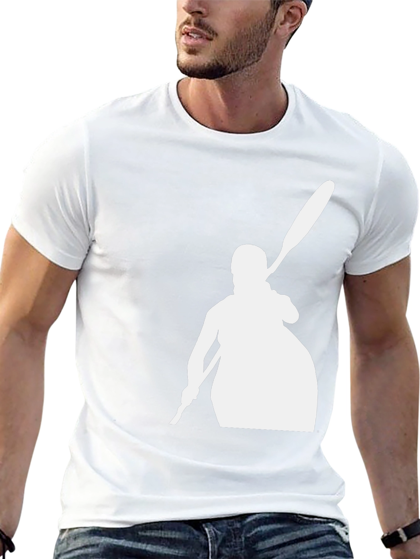 Kayak Silhouette Black Tee - Paddler Shirt