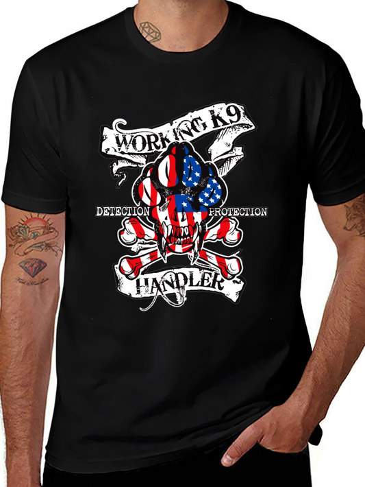 Working K9 Handler Tee - Detection & Protection Dog Shirt