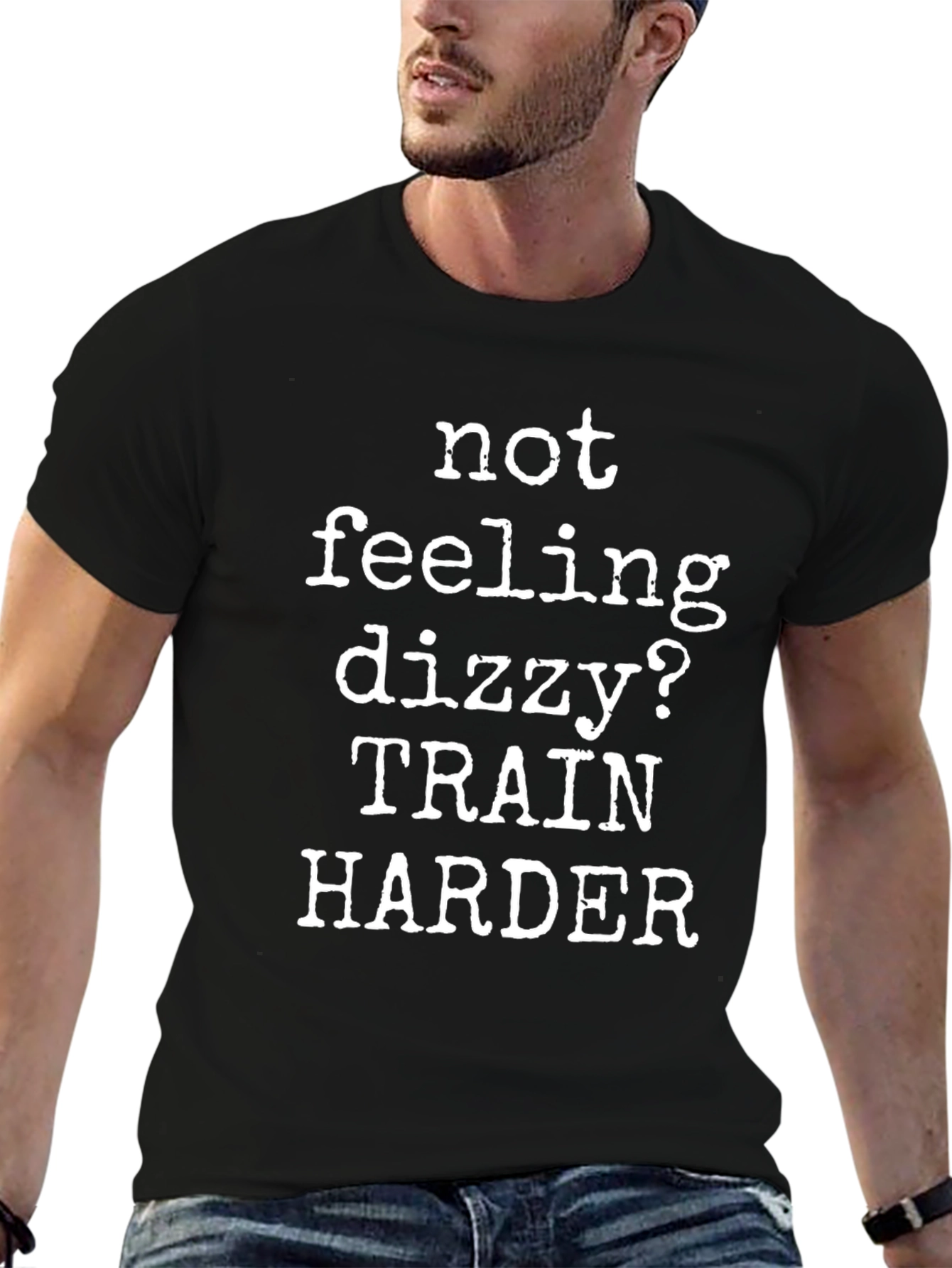 Train Harder Black T-Shirt