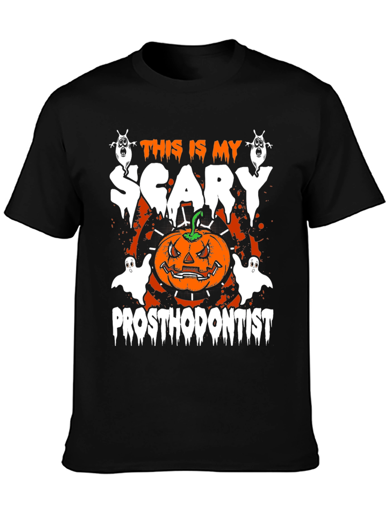 Scary Prosthodontist Halloween Graphic T-Shirt