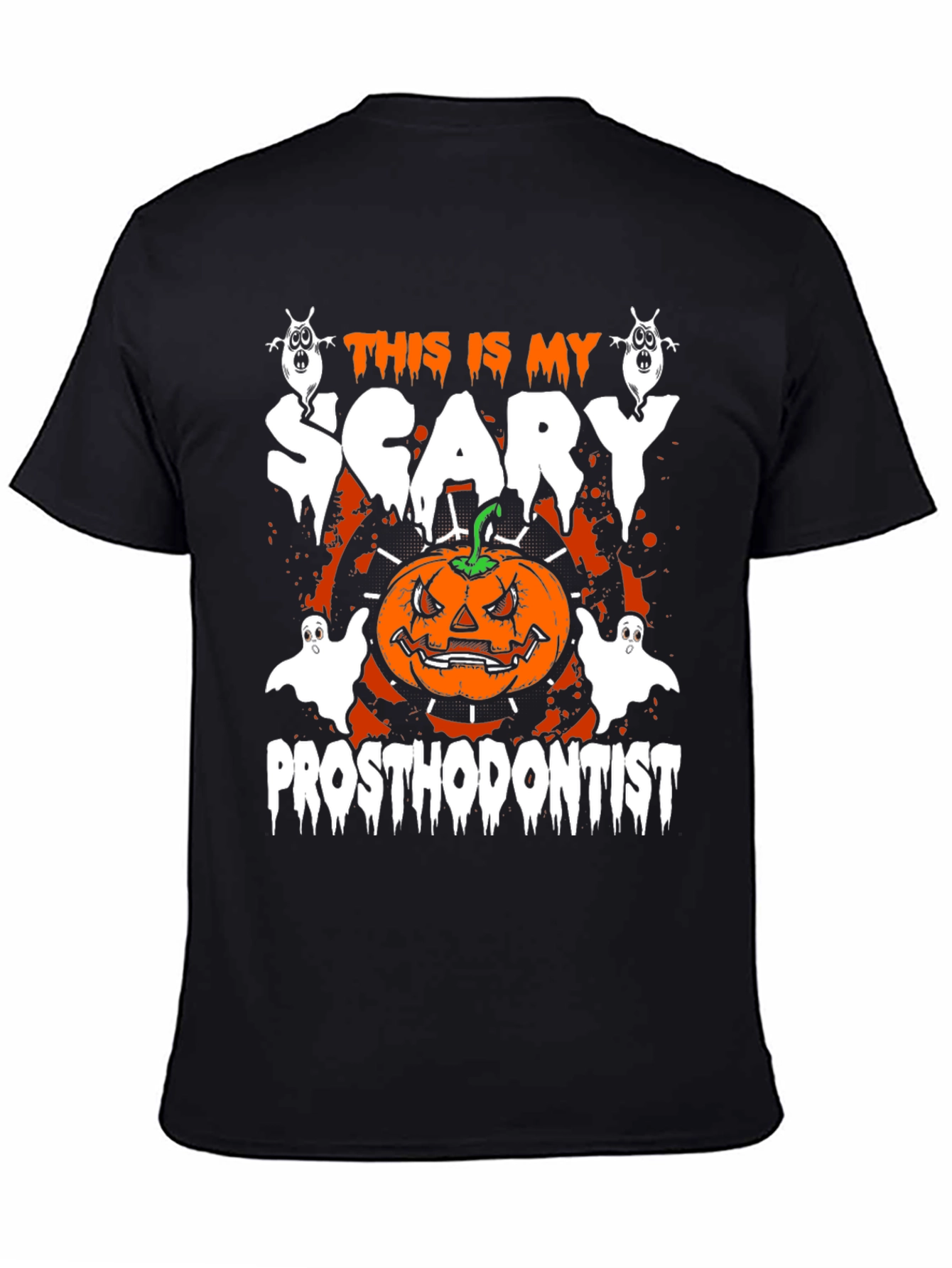 Scary Prosthodontist Halloween Graphic T-Shirt