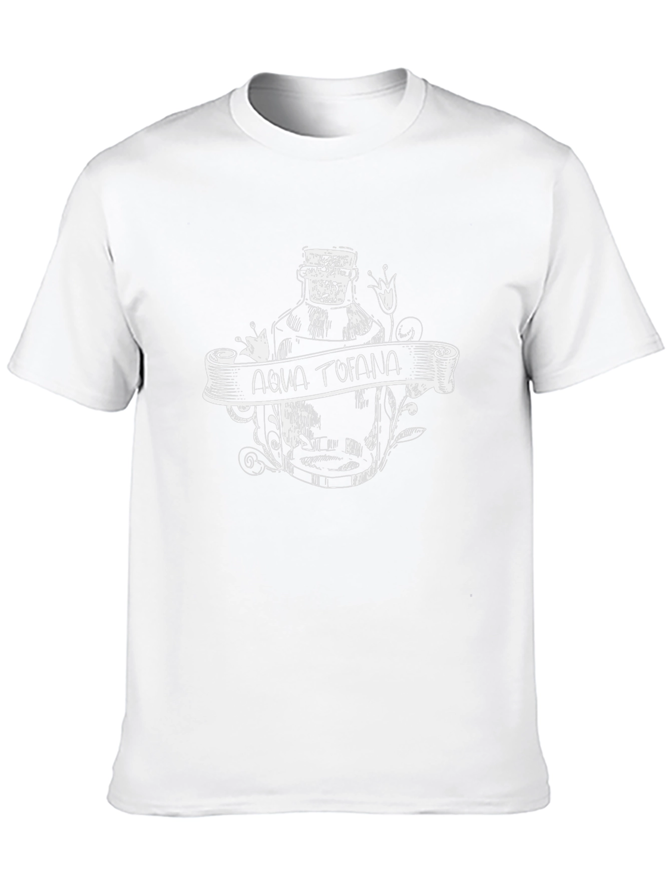 Aqua Tofana Graphic Print Black T-Shirt