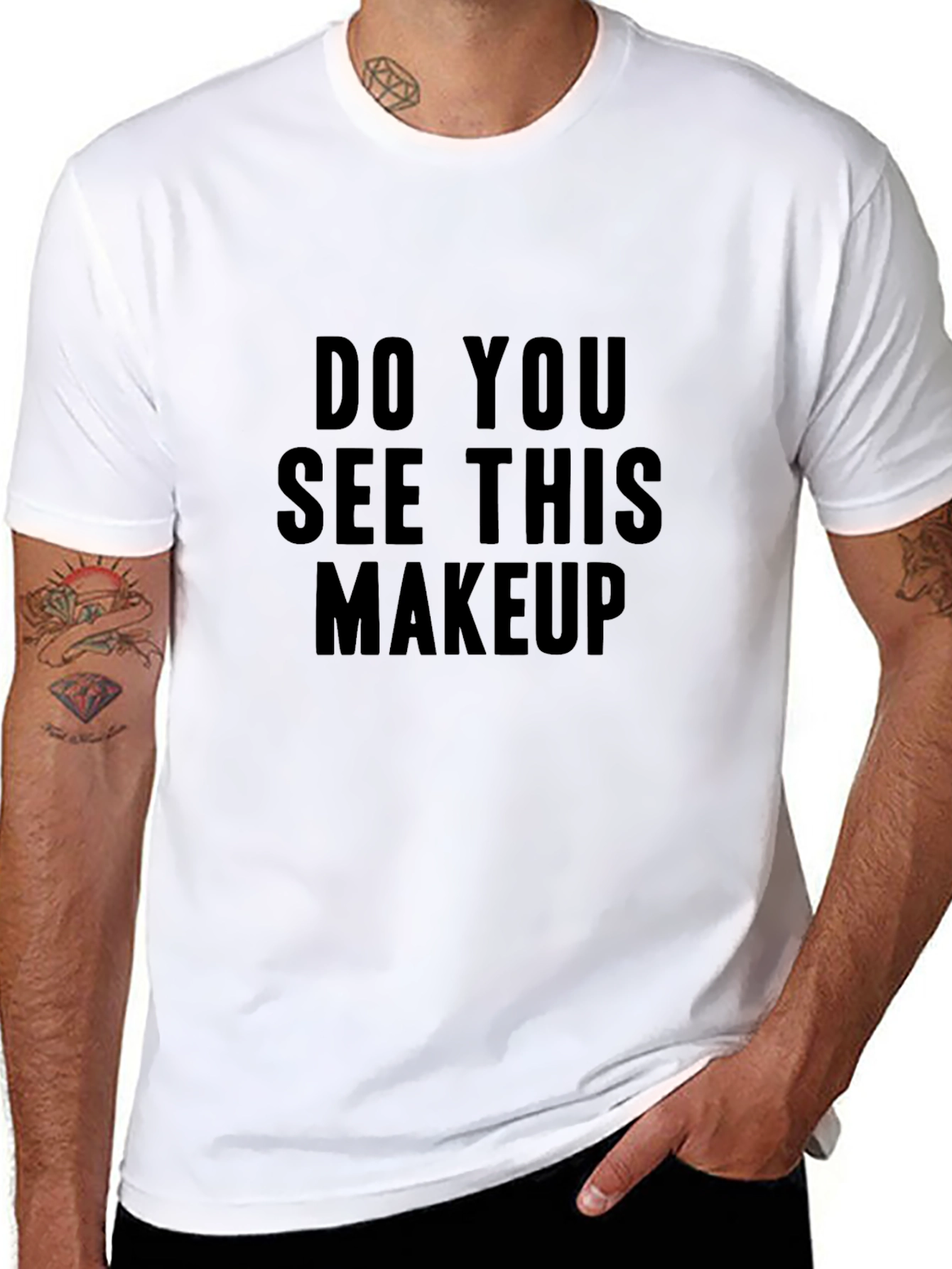 Do You See This Makeup Black T-Shirt