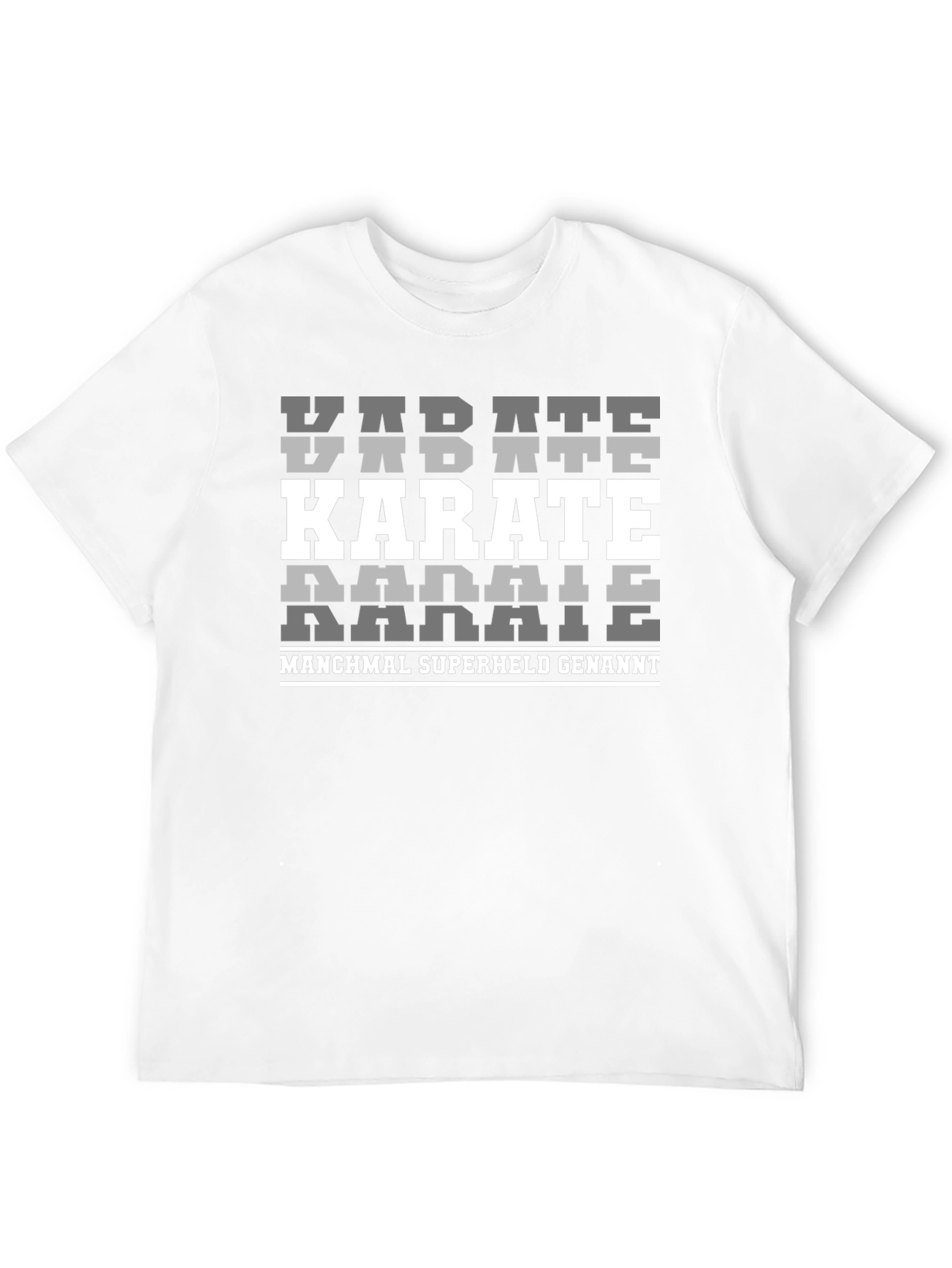 Karate Superheld Black T-Shirt