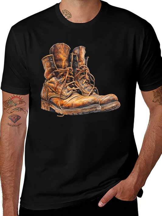 Vintage Boots Graphic Tee - Black