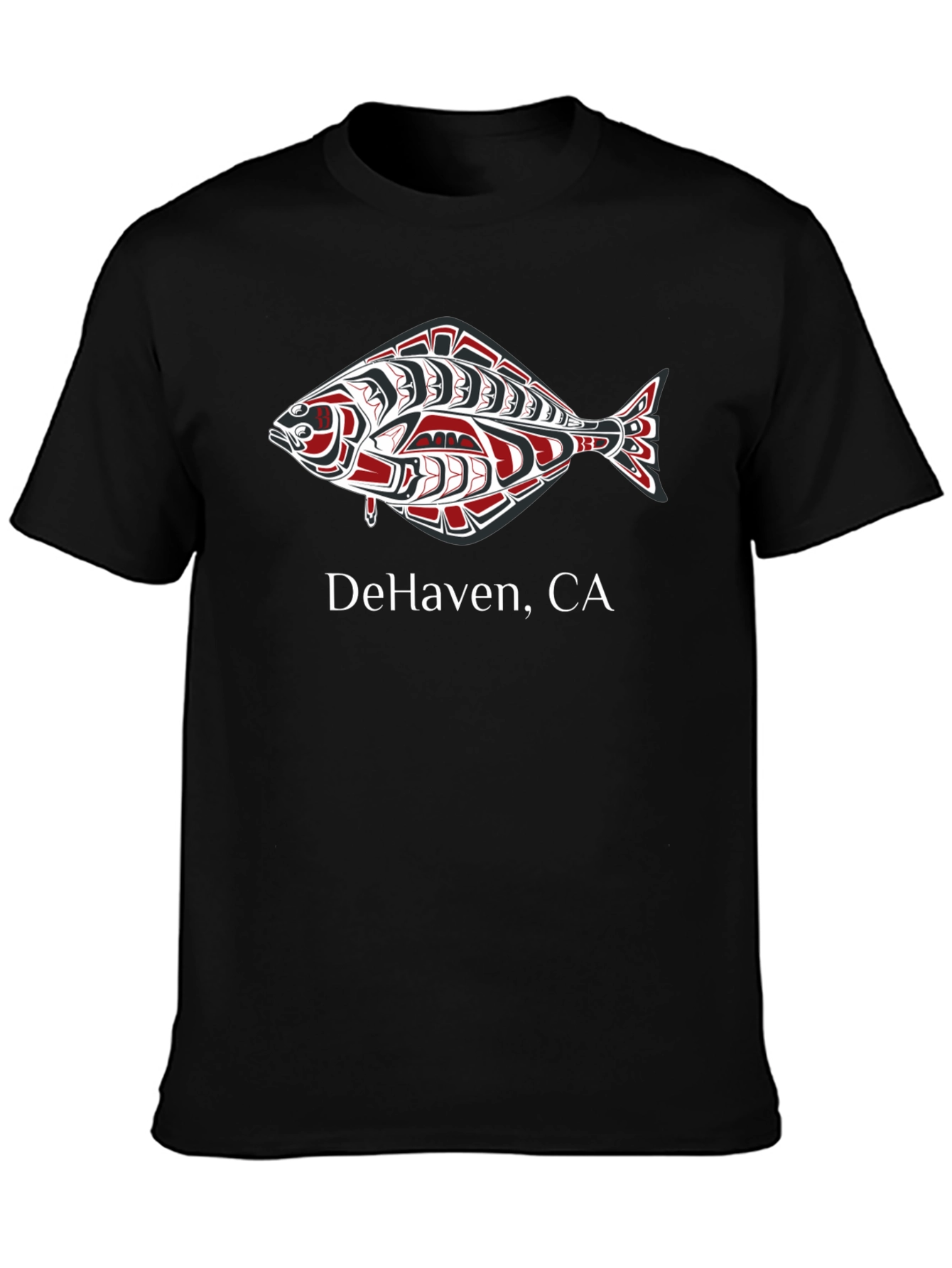 DeHaven CA Fish Graphic Tee - Black