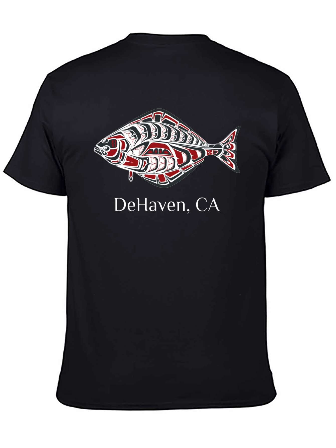 DeHaven CA Fish Graphic Tee - Black