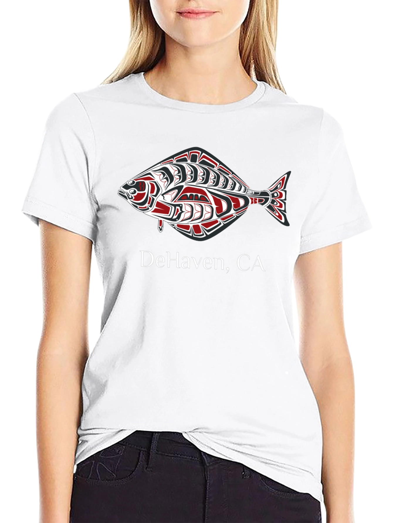 DeHaven CA Fish Graphic Tee - Black
