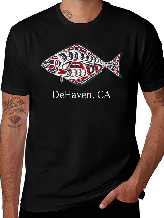 DeHaven CA Fish Graphic Tee - Black