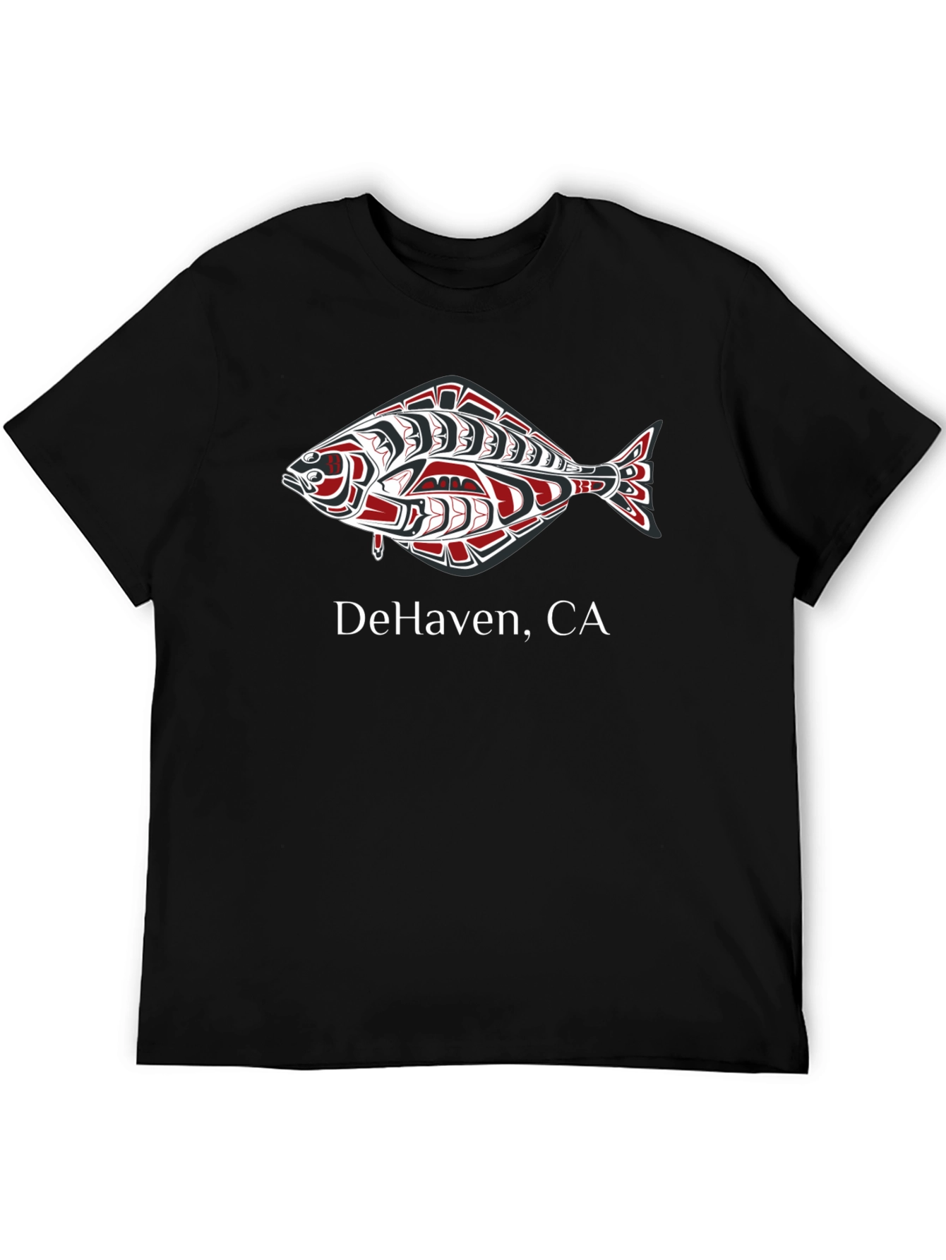 DeHaven CA Fish Graphic Tee - Black