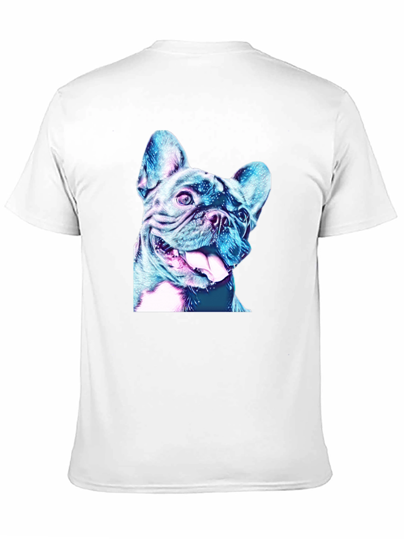 Dog Graphic Tee - Black Cotton Casual Shirt