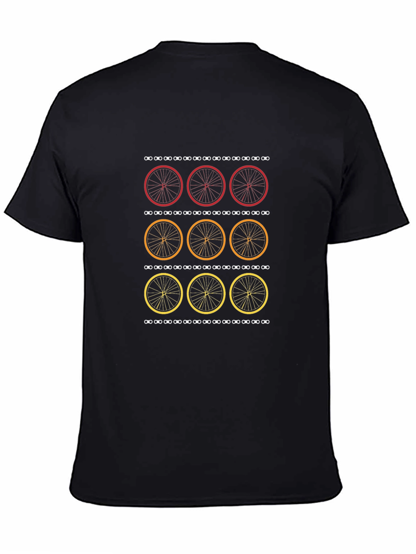 Cycle Wheels Graphic Tee - Black