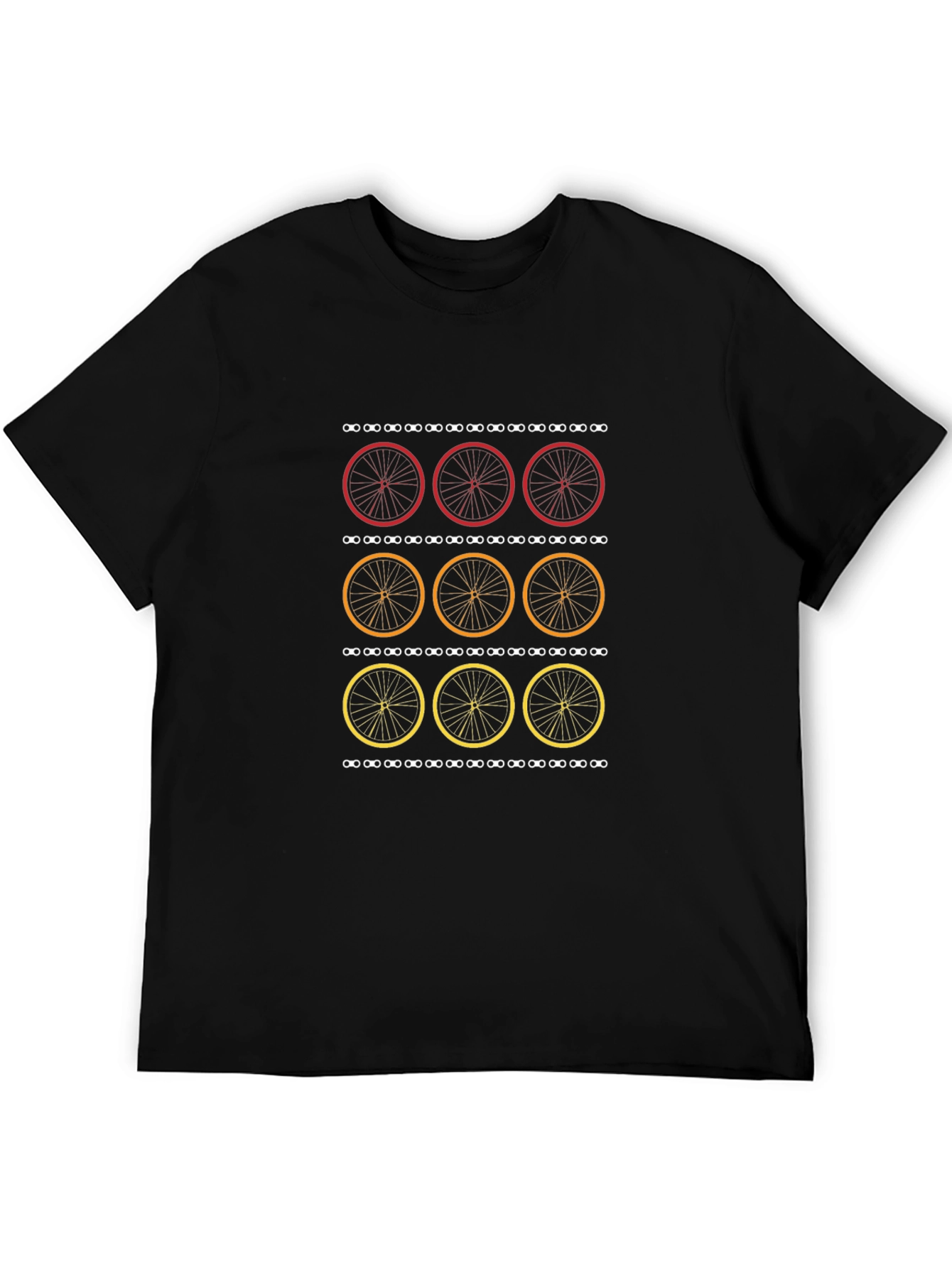 Cycle Wheels Graphic Tee - Black