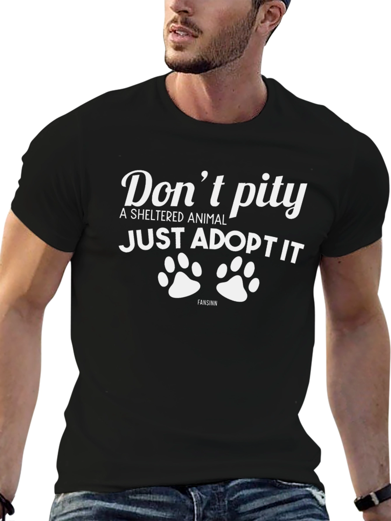Adopt a Sheltered Animal Graphic T-Shirt