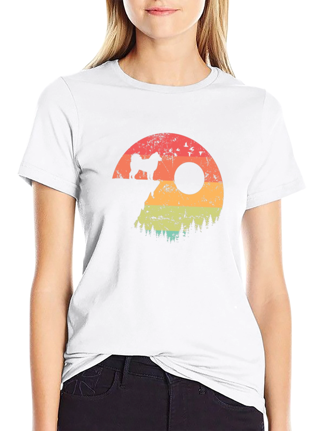 Retro Dog Silhouette T-Shirt