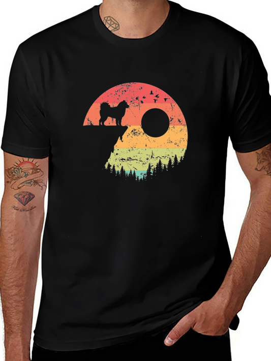 Retro Dog Silhouette T-Shirt
