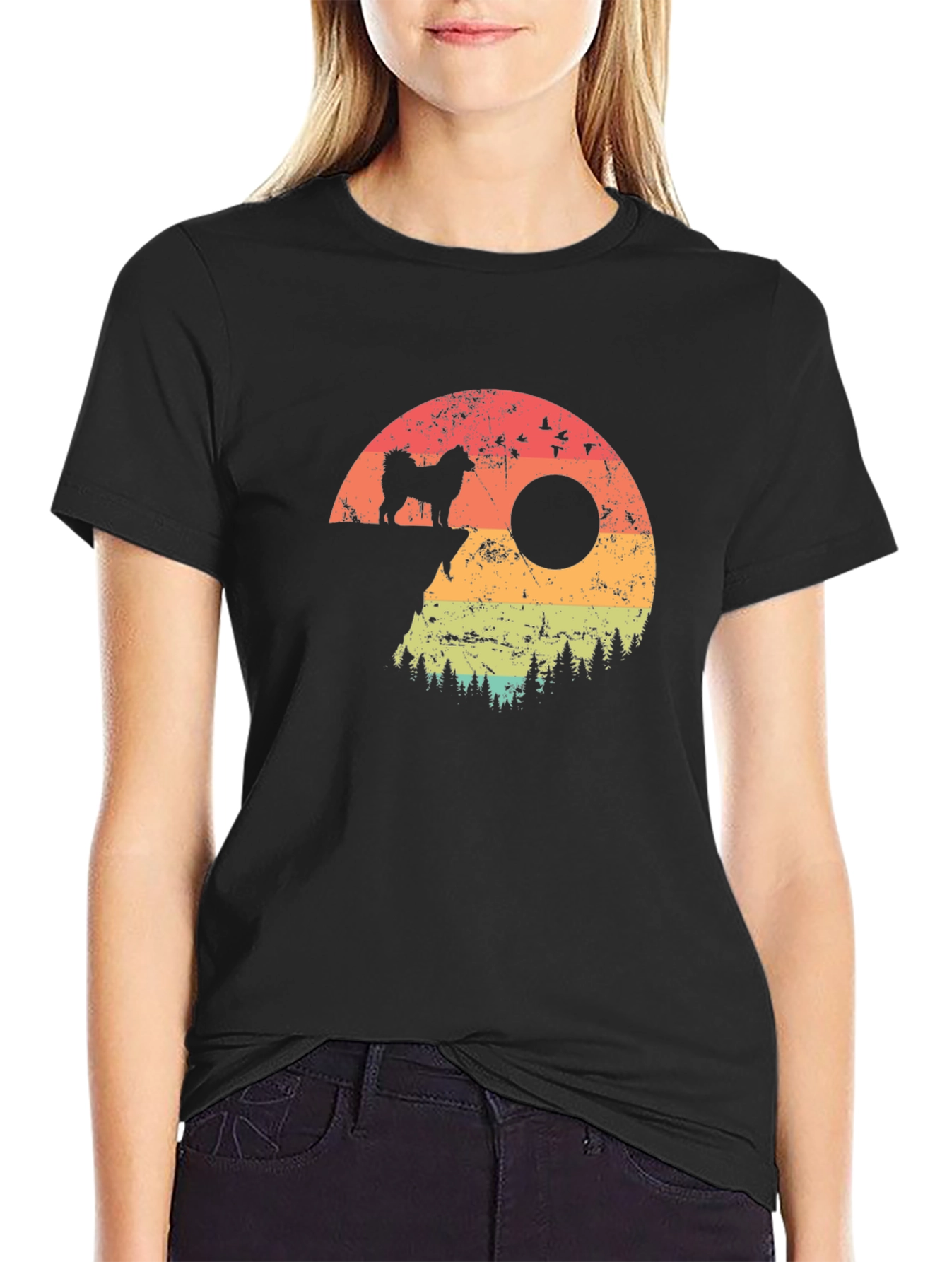 Retro Dog Silhouette T-Shirt