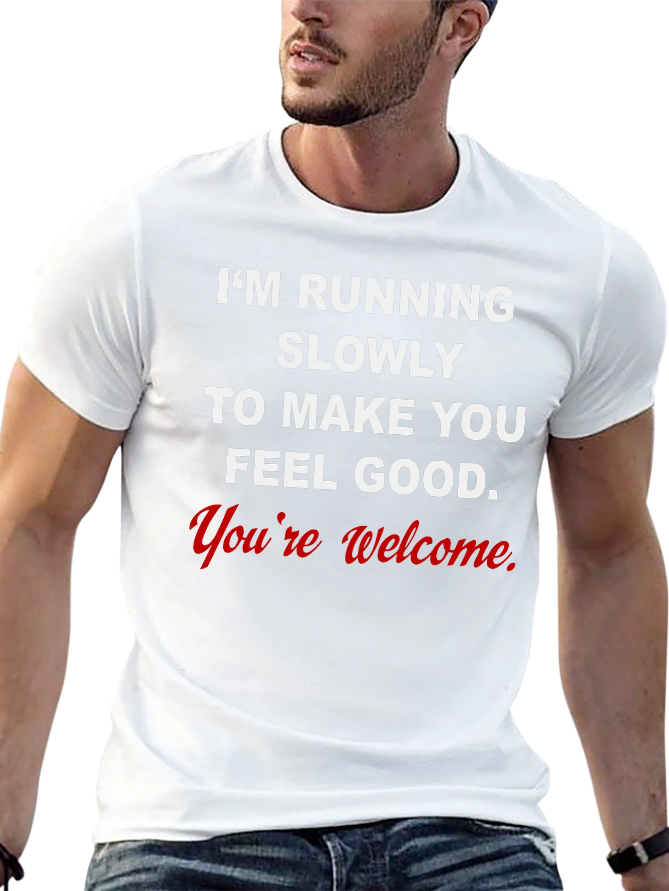 Funny Running Slogan Tee