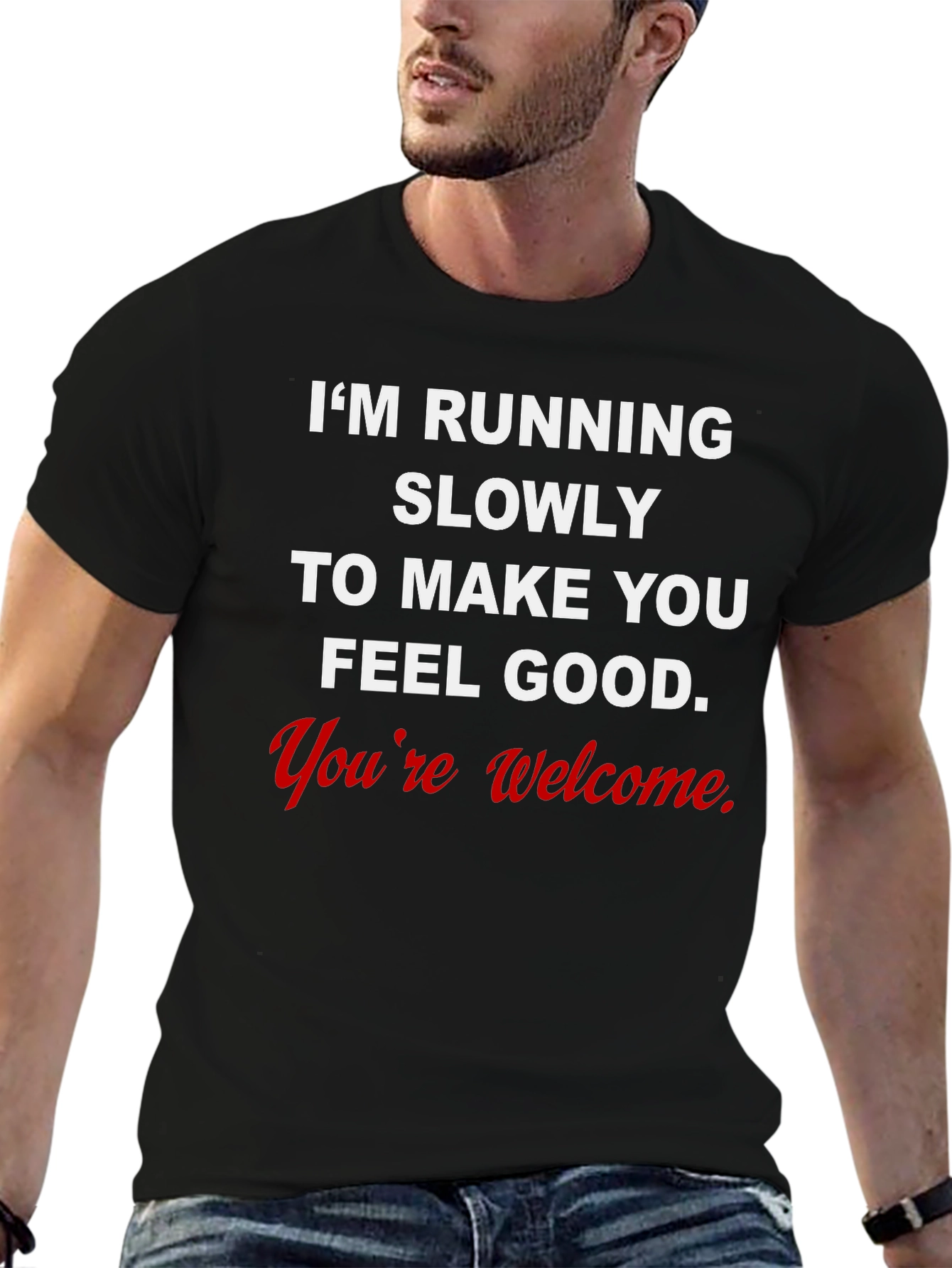 Funny Running Slogan Tee