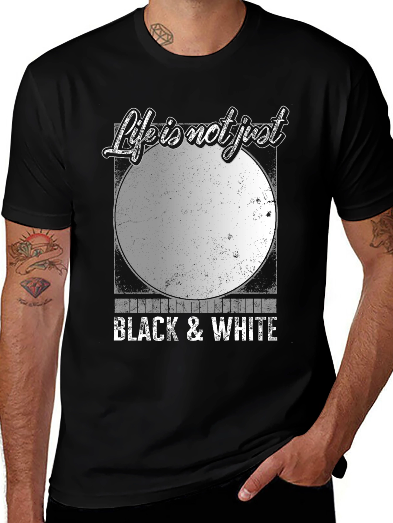 Life is Not Just Black & White Graphic Tee